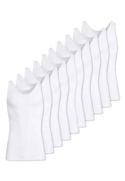 conta Unterhemd »10er Pack Doppelripp« (Spar-Set, 10-St) Unterhemd / Tanktop - Baumwolle - Formstabil, Pflegeleicht