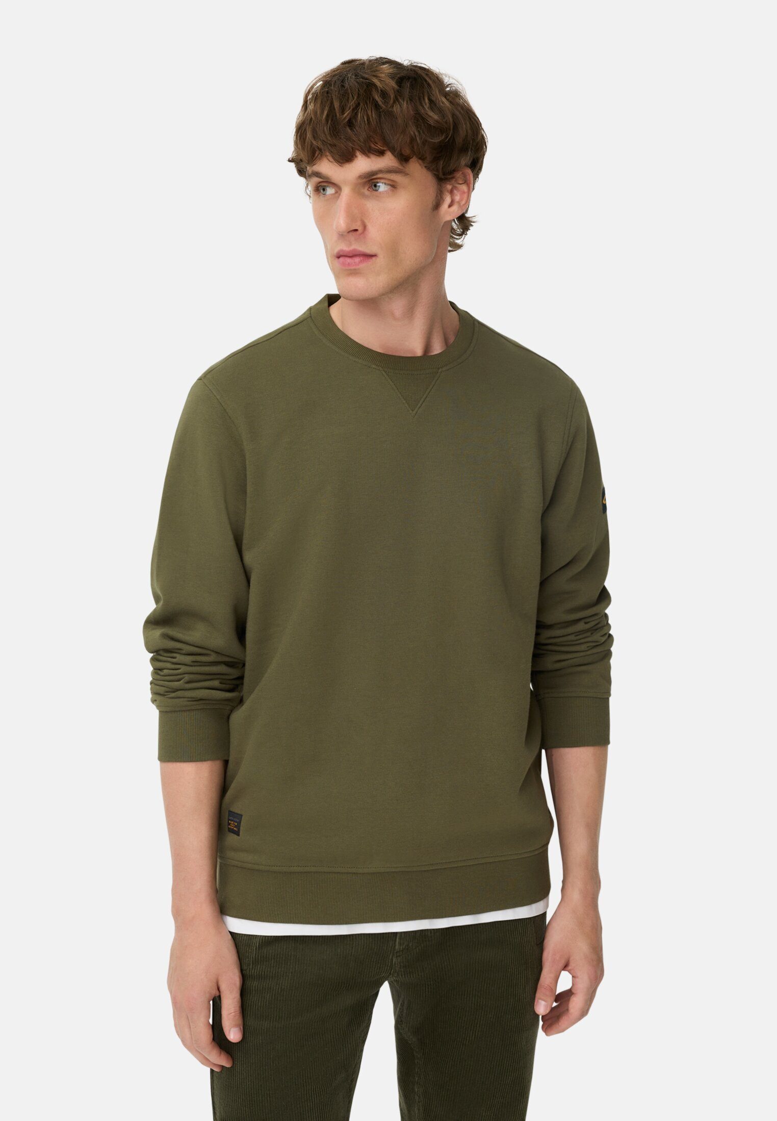 camel active Sweatshirt aus Baumwollmix Langarm günstig online kaufen