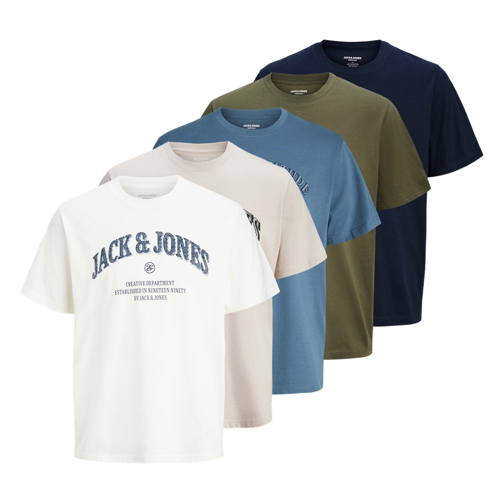 T-Shirt 5er Pack Denver Graphic Tee SS O-Neck