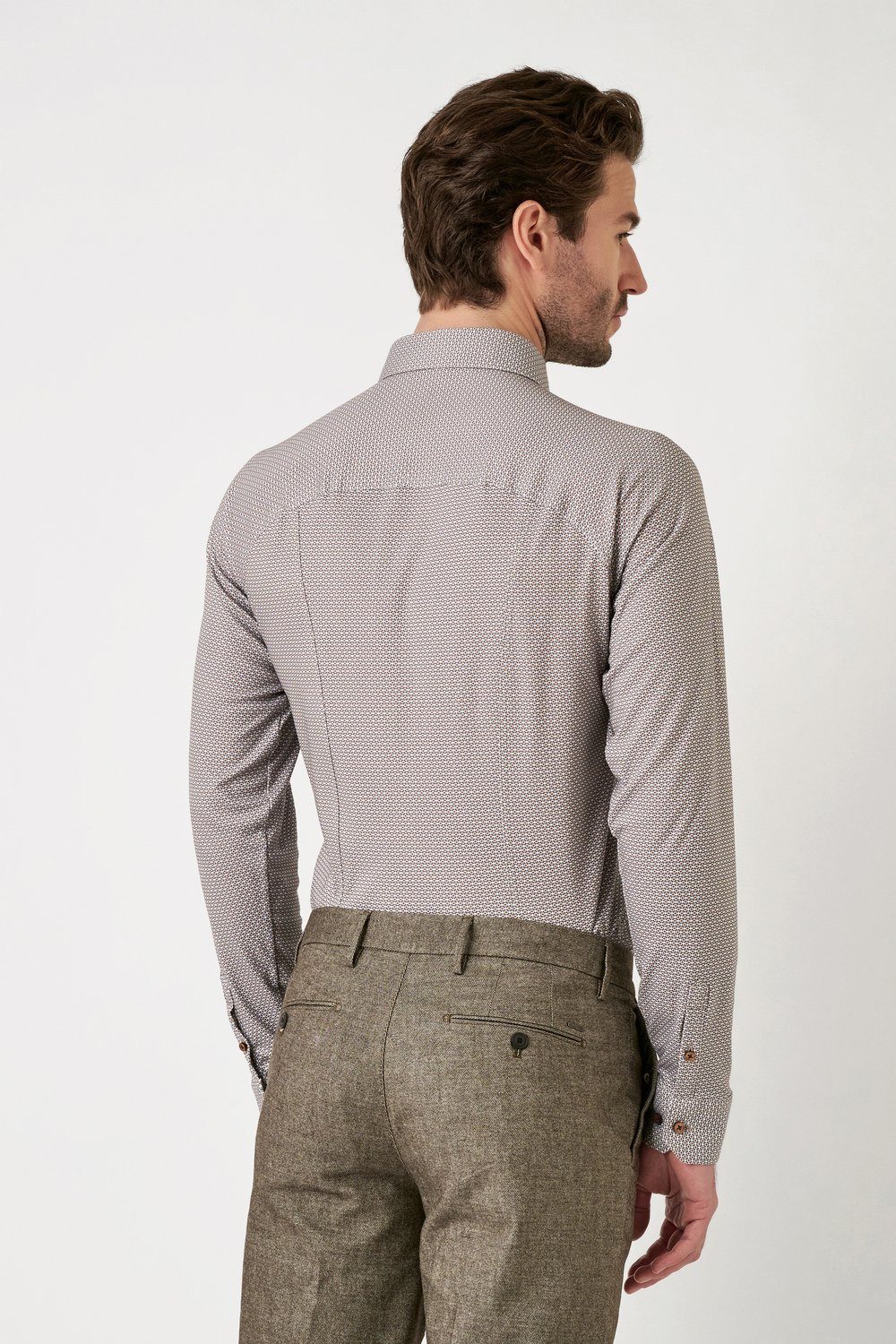 DESOTO Langarmhemd Jerseyhemd Casual Kent