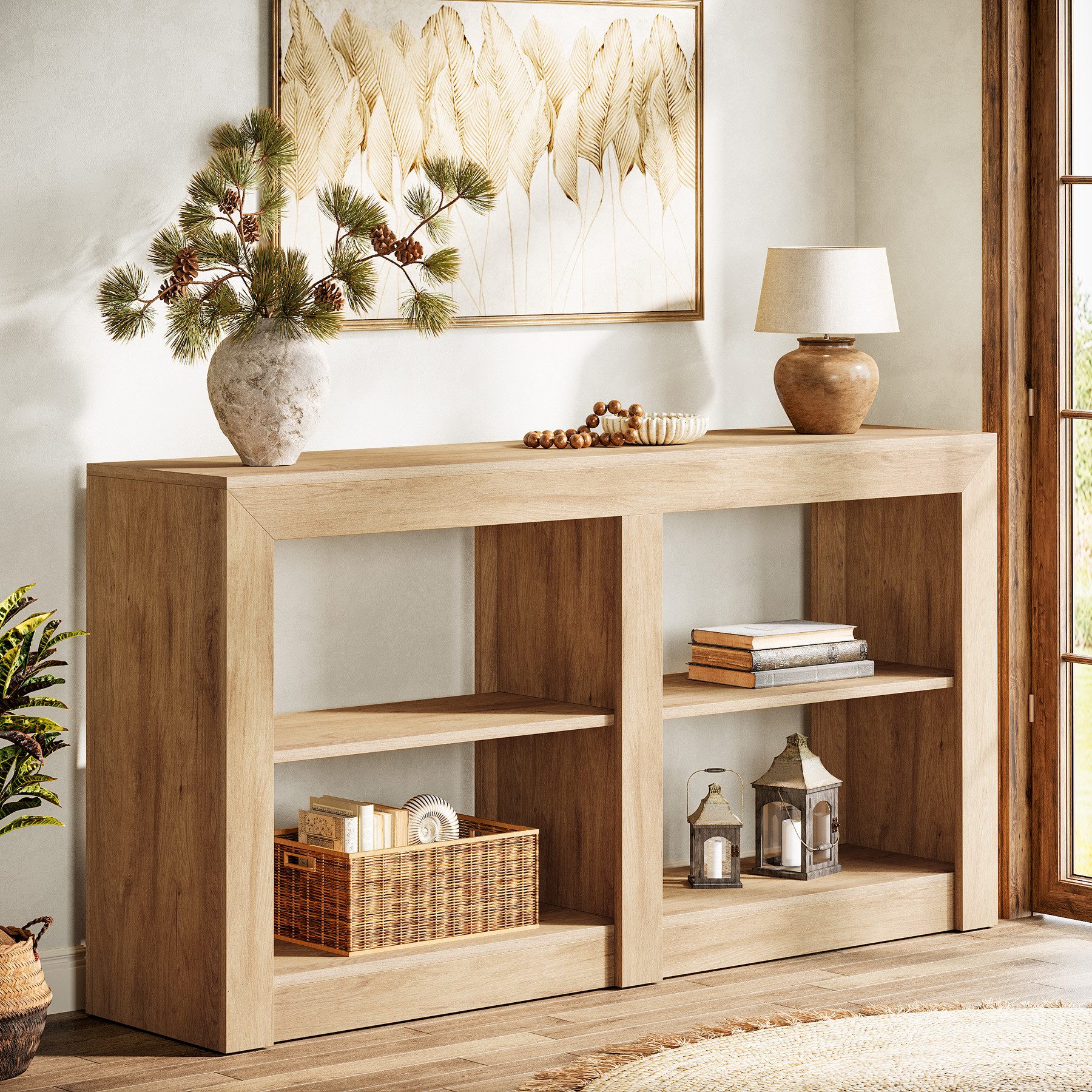 Tribesigns Konsolentisch Rustikal, 150x35x85 cm mit günstig online kaufen