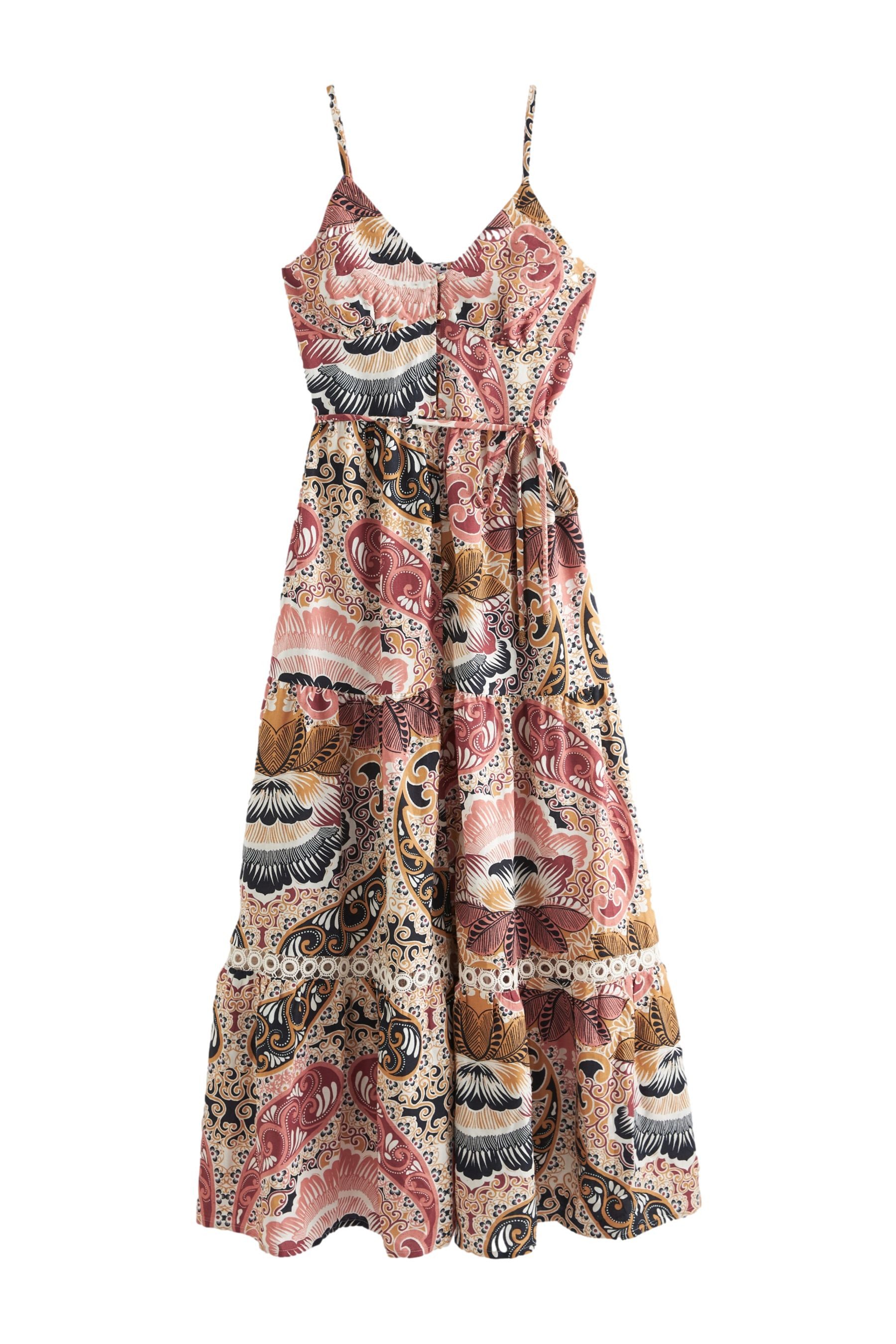 Sommerkleid Durchgeknöpftes Maxi-Sommerkleid