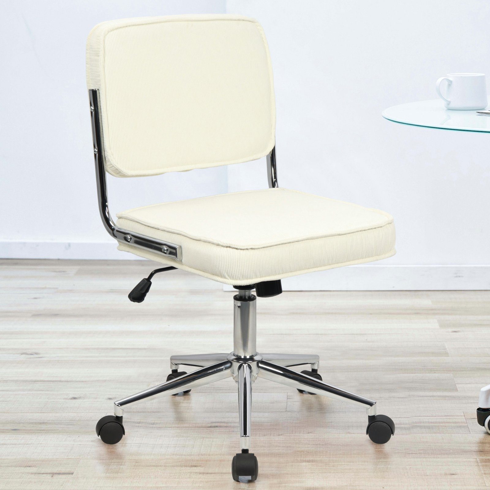 SVITA Schreibtischstuhl LIV, Höhenverstellbar, Bezug aus Cord, Bürostuhl, R günstig online kaufen