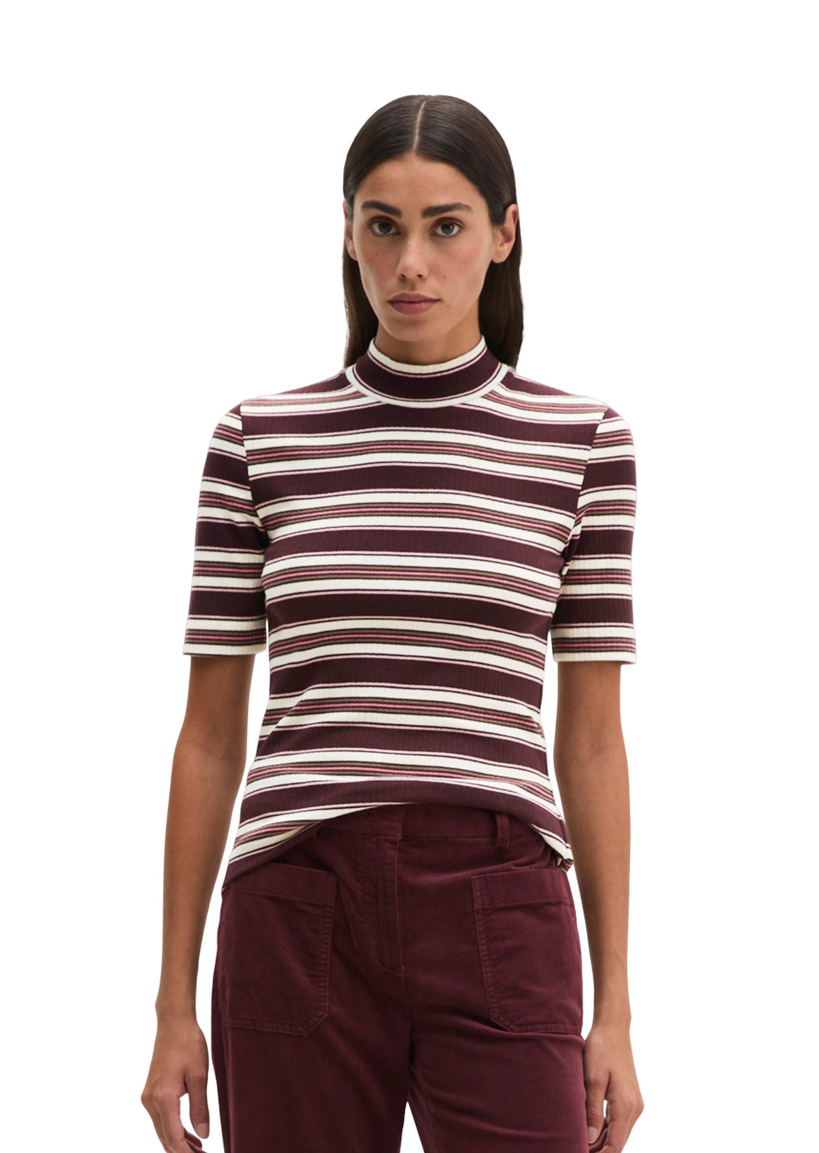 Marc O'Polo T-Shirt aus weichem Baumwoll-Modal-Stretch-Jersey