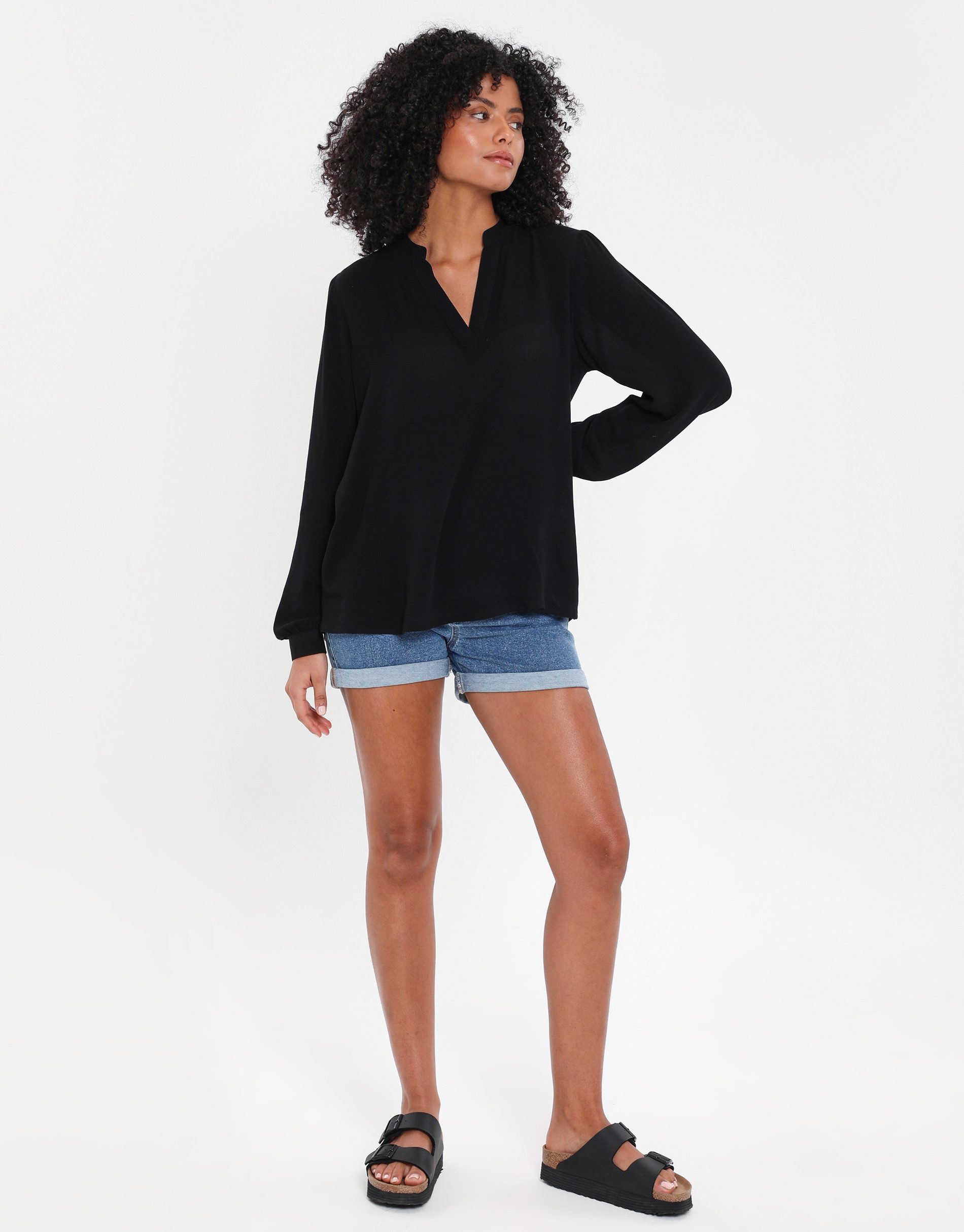 Threadbare Blusentop THB Catheryn V Neck Blouse (1-tlg) im klassischen Desi günstig online kaufen