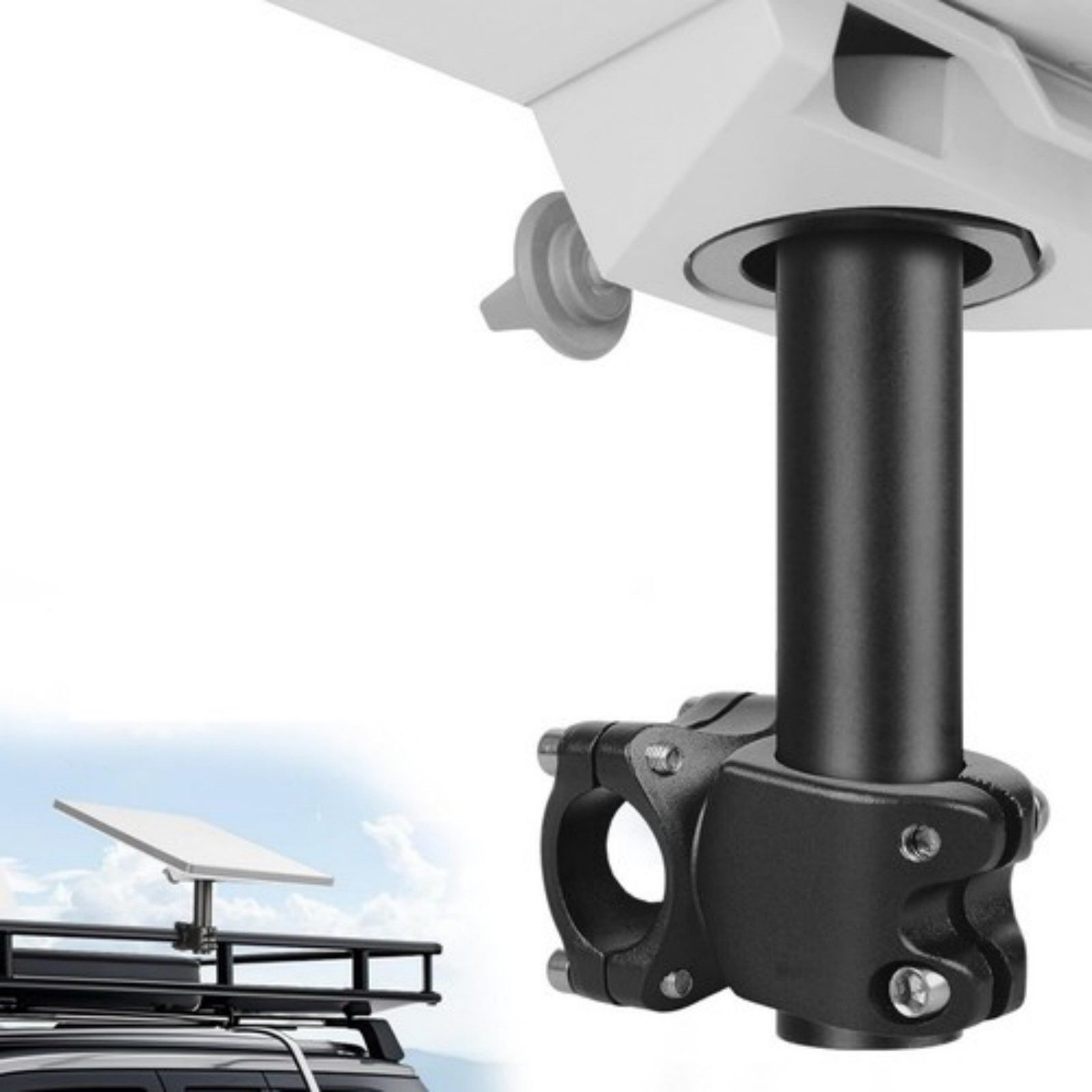 YUBRO-STUDIO SAT-Halterung Starlink Mini Montagesatz Wohnmobil Bootsreling Alu wasserdicht