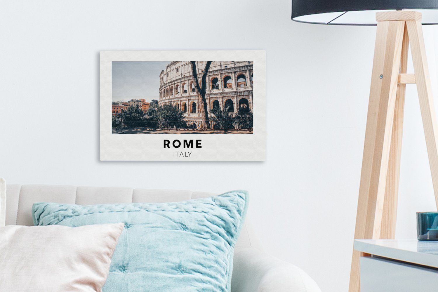 St), Italien OneMillionCanvasses® 30x20 Wandbild Wanddeko, Kolosseum, - Leinwandbilder, cm (1 - Leinwandbild Aufhängefertig, Rom