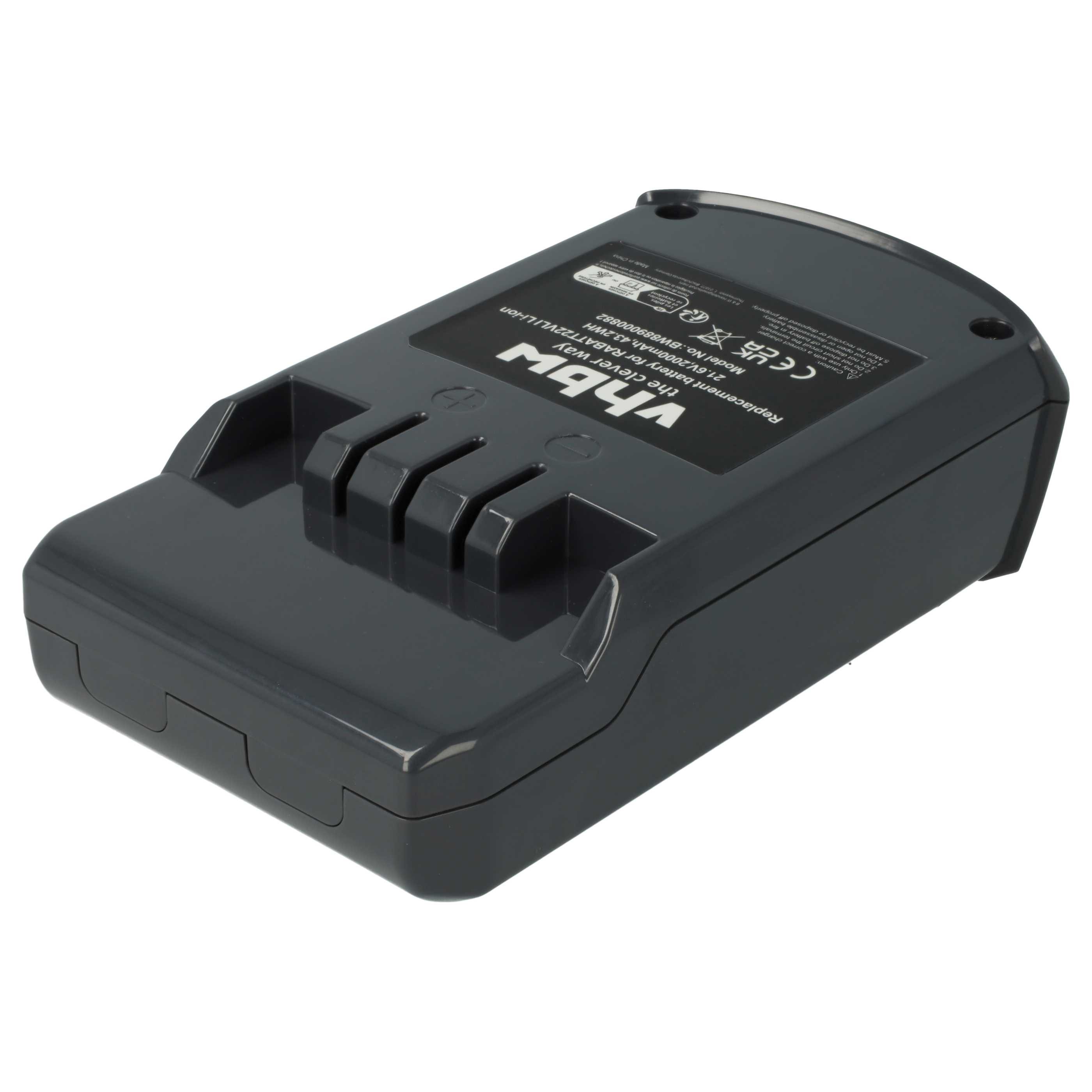 vhbw passend für Hoover Staubsauger / Akku-Staubsauger Staubsauger-Akku Akku Li-Ion 2000 mAh (21,6 V, 1 St), Leistungsfähiger Austausch-Akku für Ihren Staubsauger