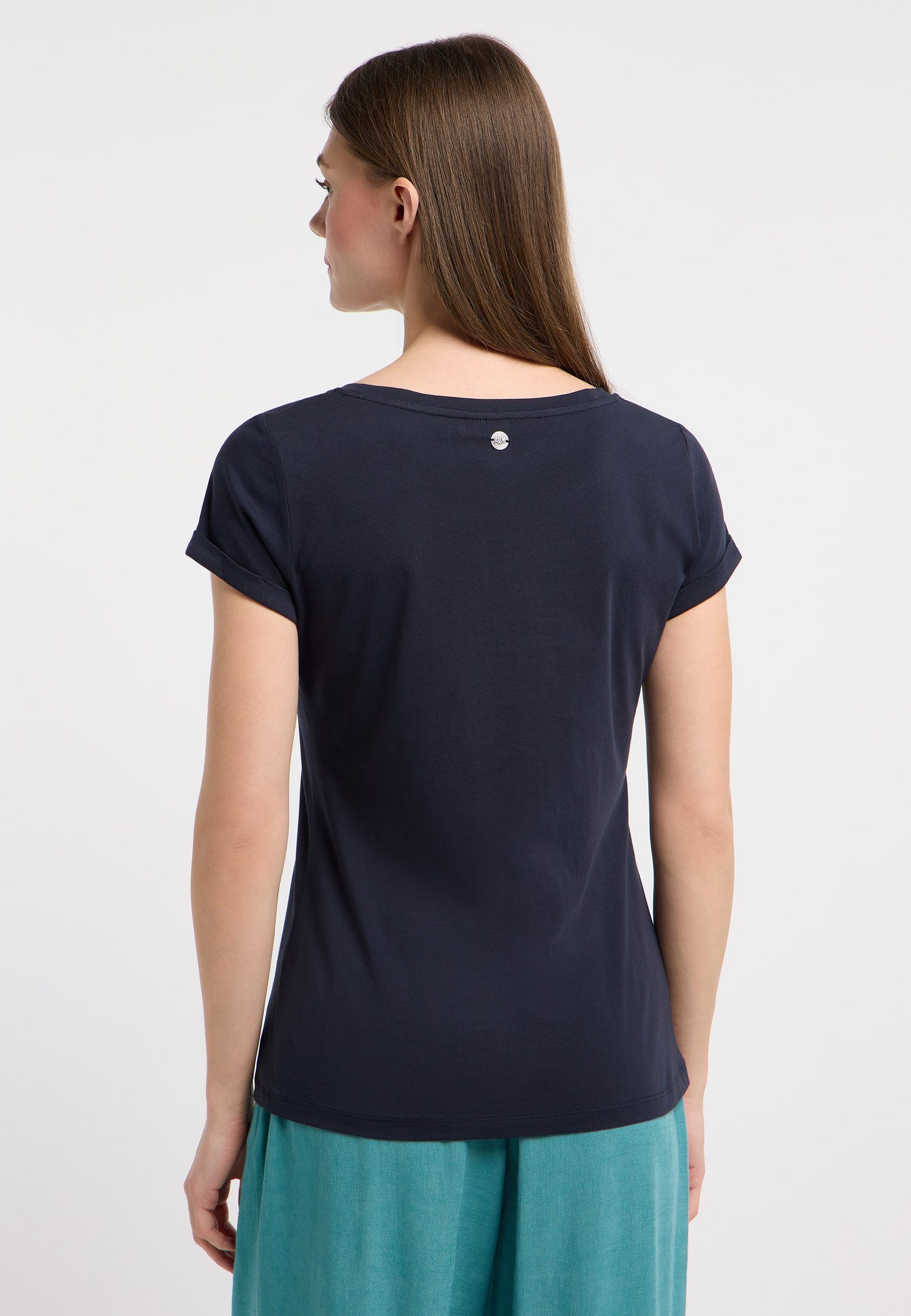 Ragwear Kurzarmshirt FLLORAH GOTS Bestseller aus Single Jersey mit softem Finish und Knöpfen
