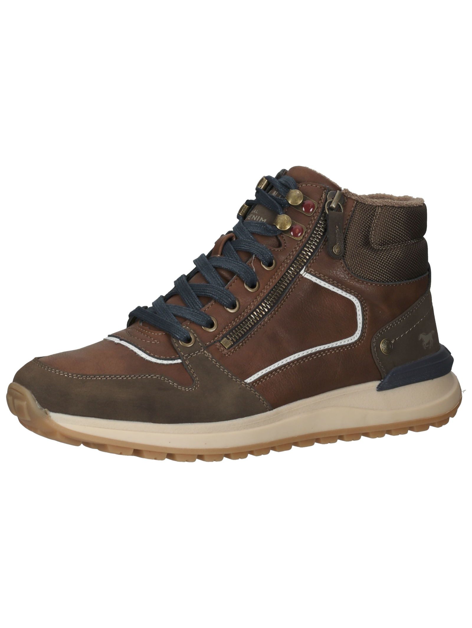 Mustang Shoes Mustang Shoes Stiefelette Lederimitat/Textil Schnürstiefelette