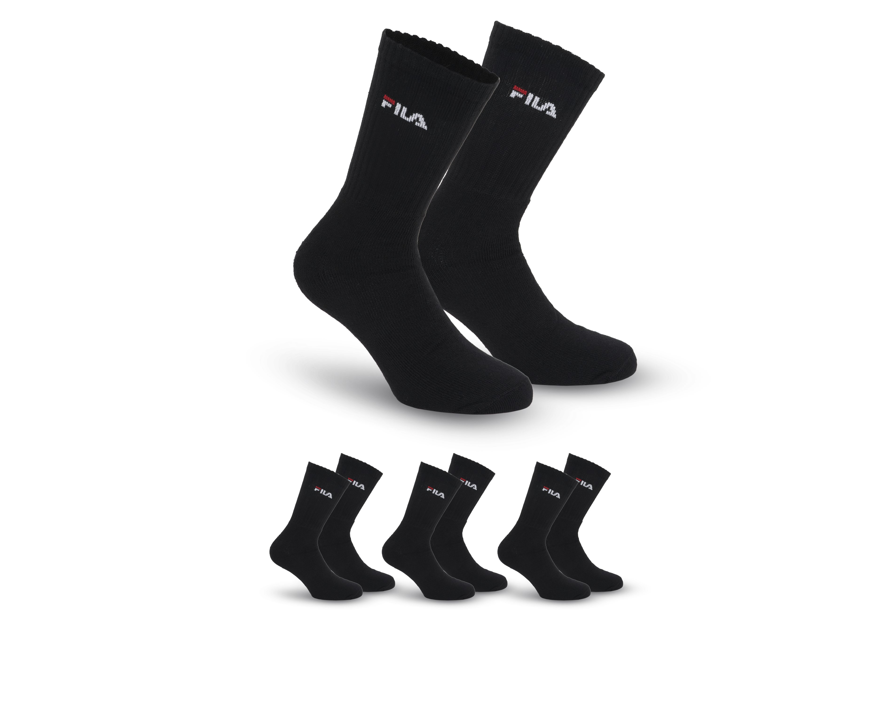 Fila Tennissocken UNISEX CREW TENNIS FULL TERRY SOCKS (3-Paar) mit dezentem günstig online kaufen