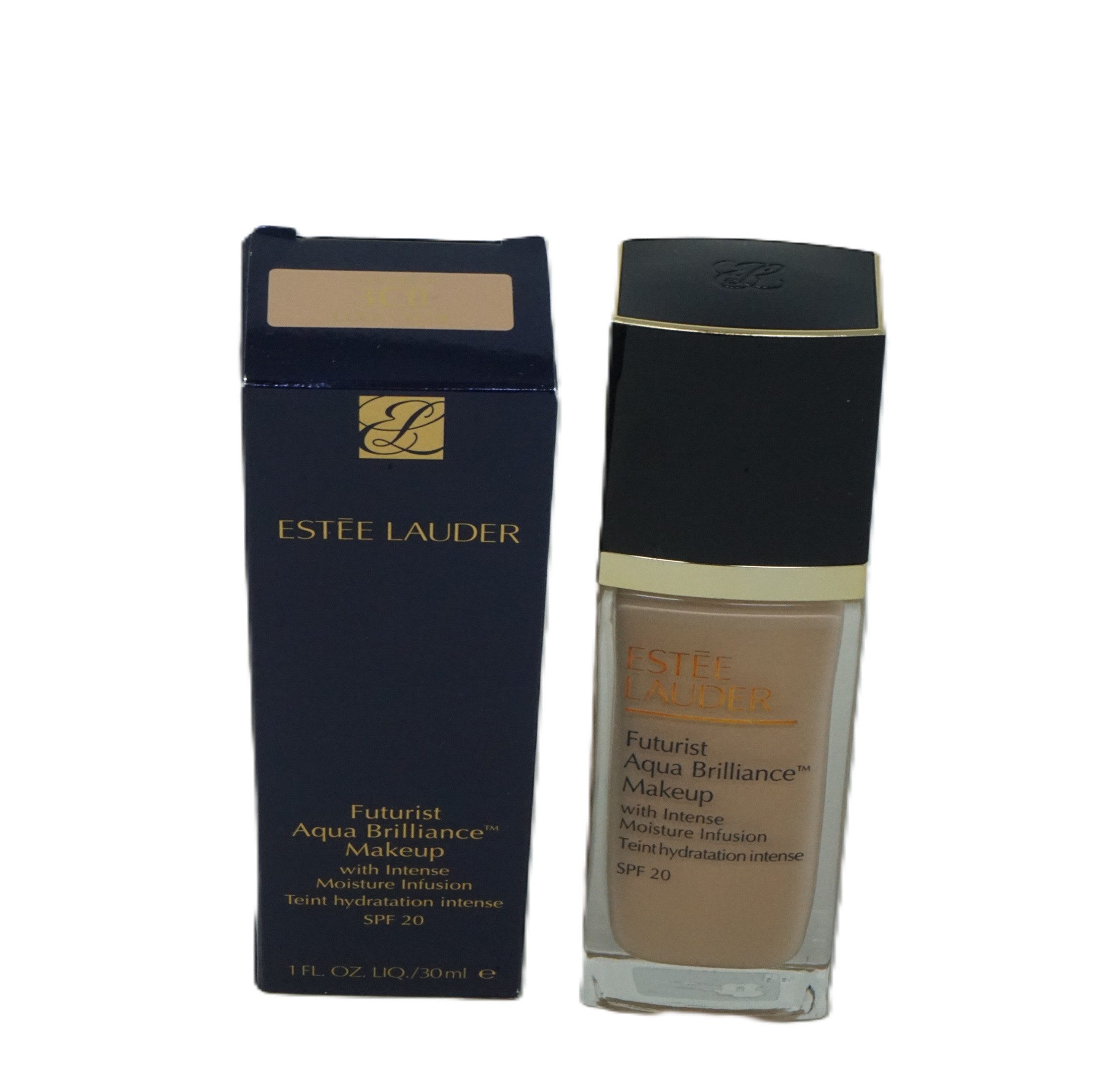 Foundation Estee Lauder Futurist Aqua Brilliance Makeup SPF20 30ml Cool Creme 3C0