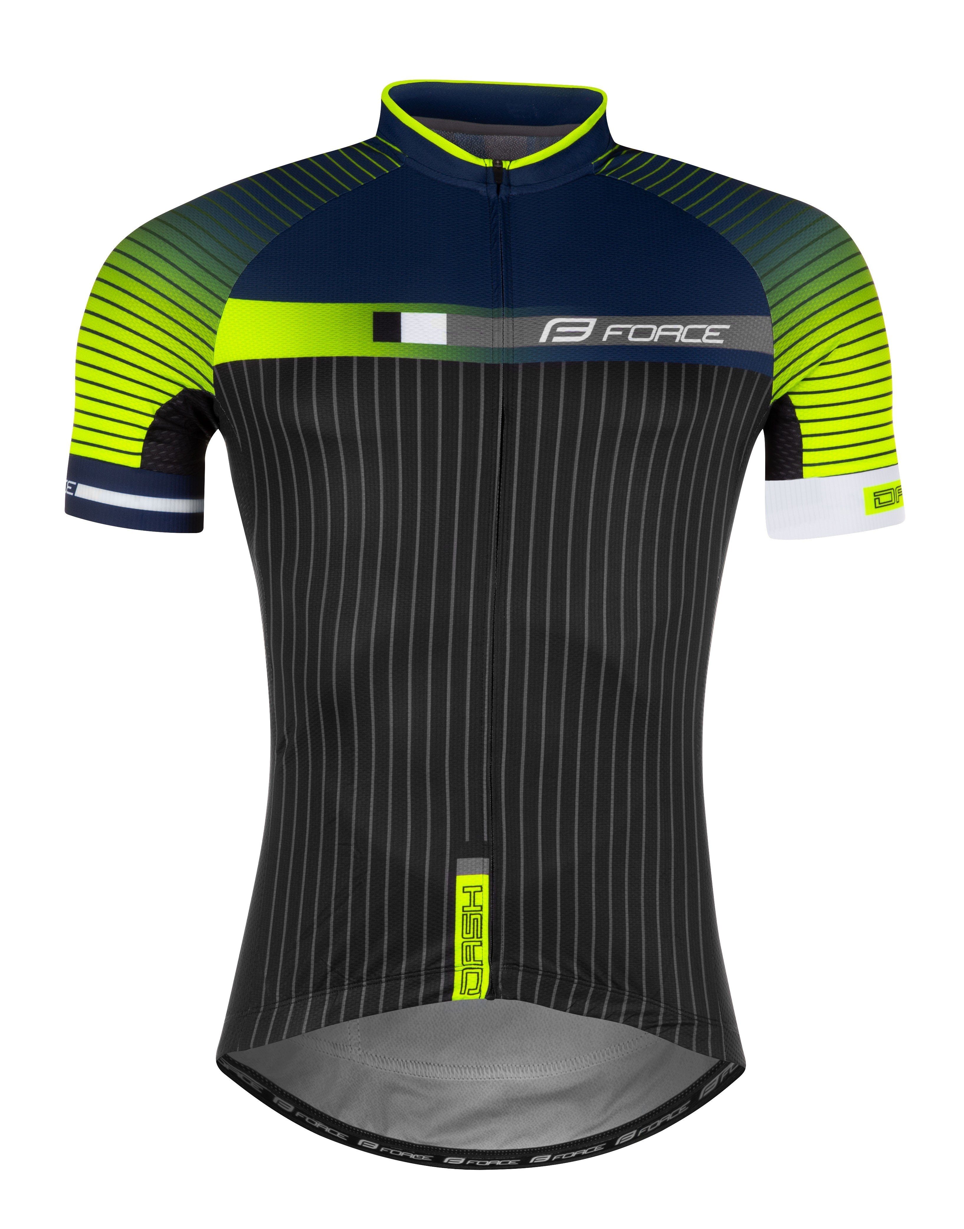 FORCE Radtrikot Jersey FORCE DASH Kurzjacke Gr. L