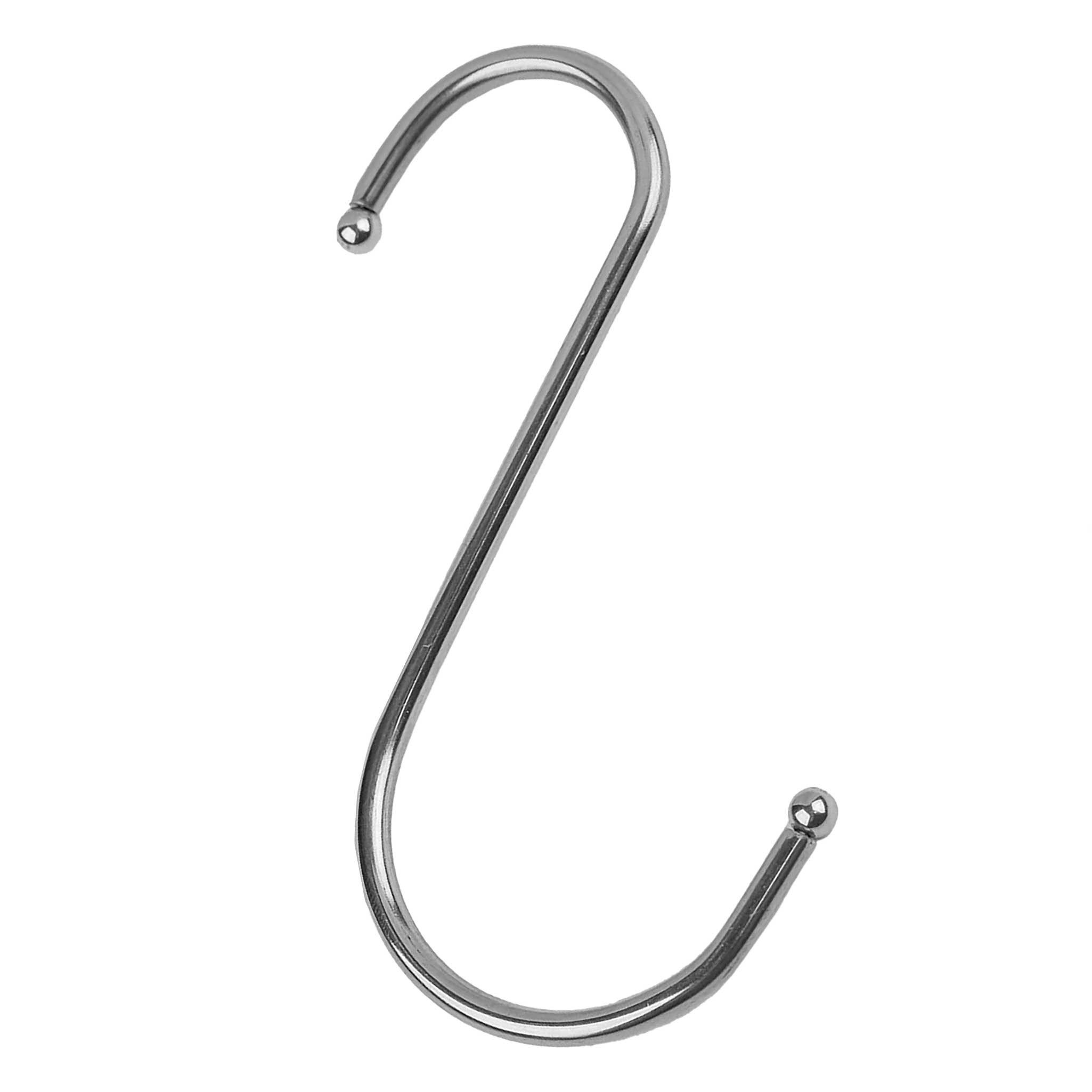 maDDma S-Haken S-Haken 10 Stück aus Metall mit zum Aufhängen Universalhaken, (10er Pack, 10-St)