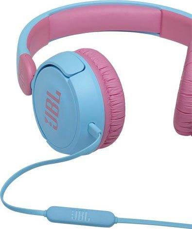 JBL Jr310 (speziell für Kinder) blau/rosa Kinder-Kopfhörer