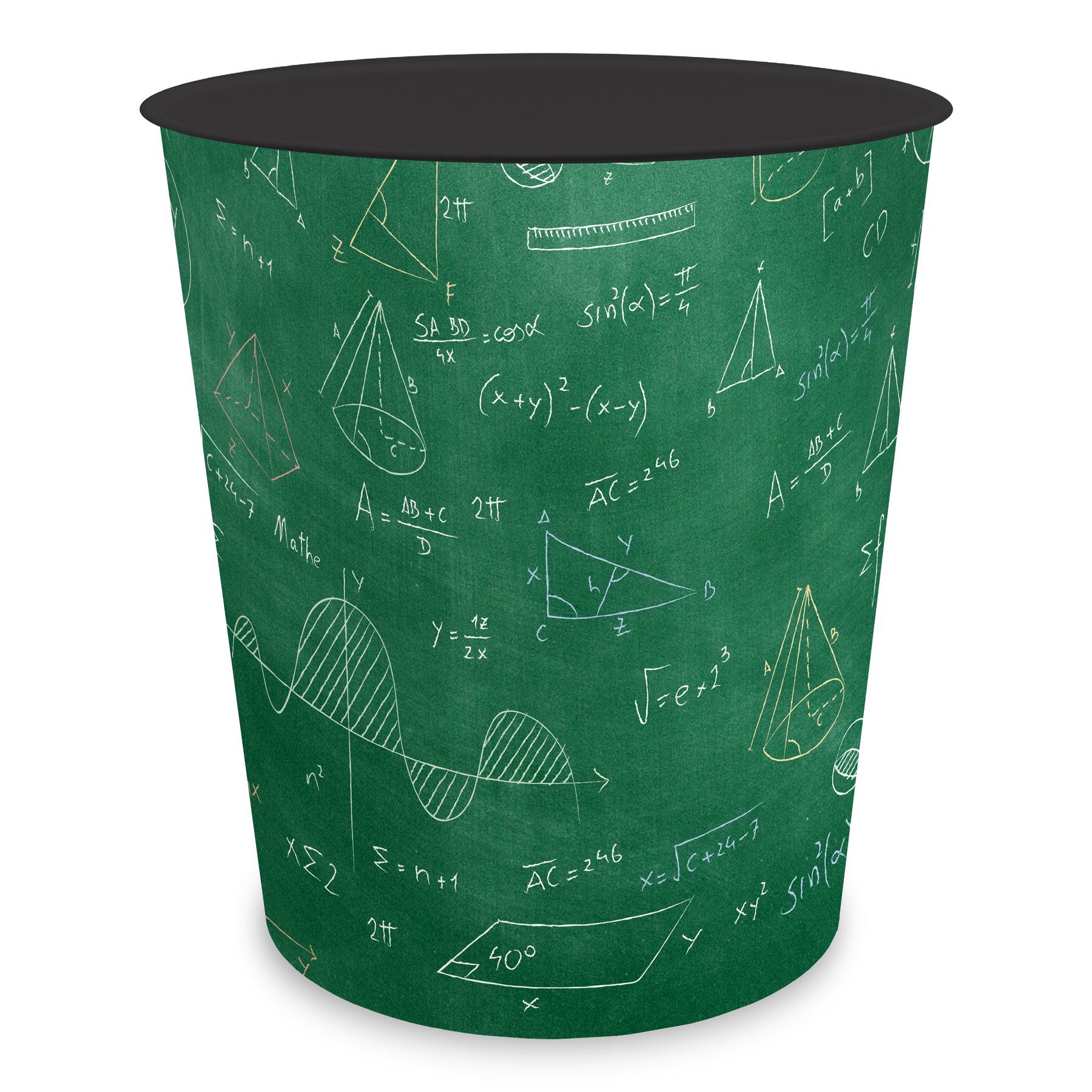 itenga Papierkorb itenga Papierkorb für Kinder - Motiv Formeln - ca. 11 Liter