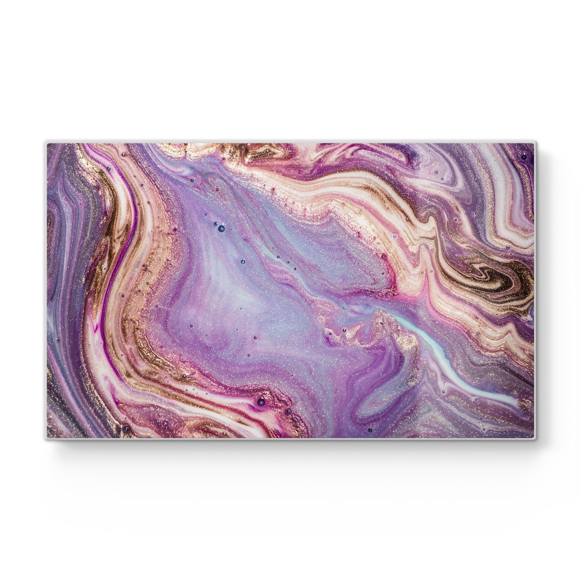 DEQORI Schneidebrett 'Lebhaftes Paisleymuster', Glas, Platte Frühstücksbrett Schneideplatte