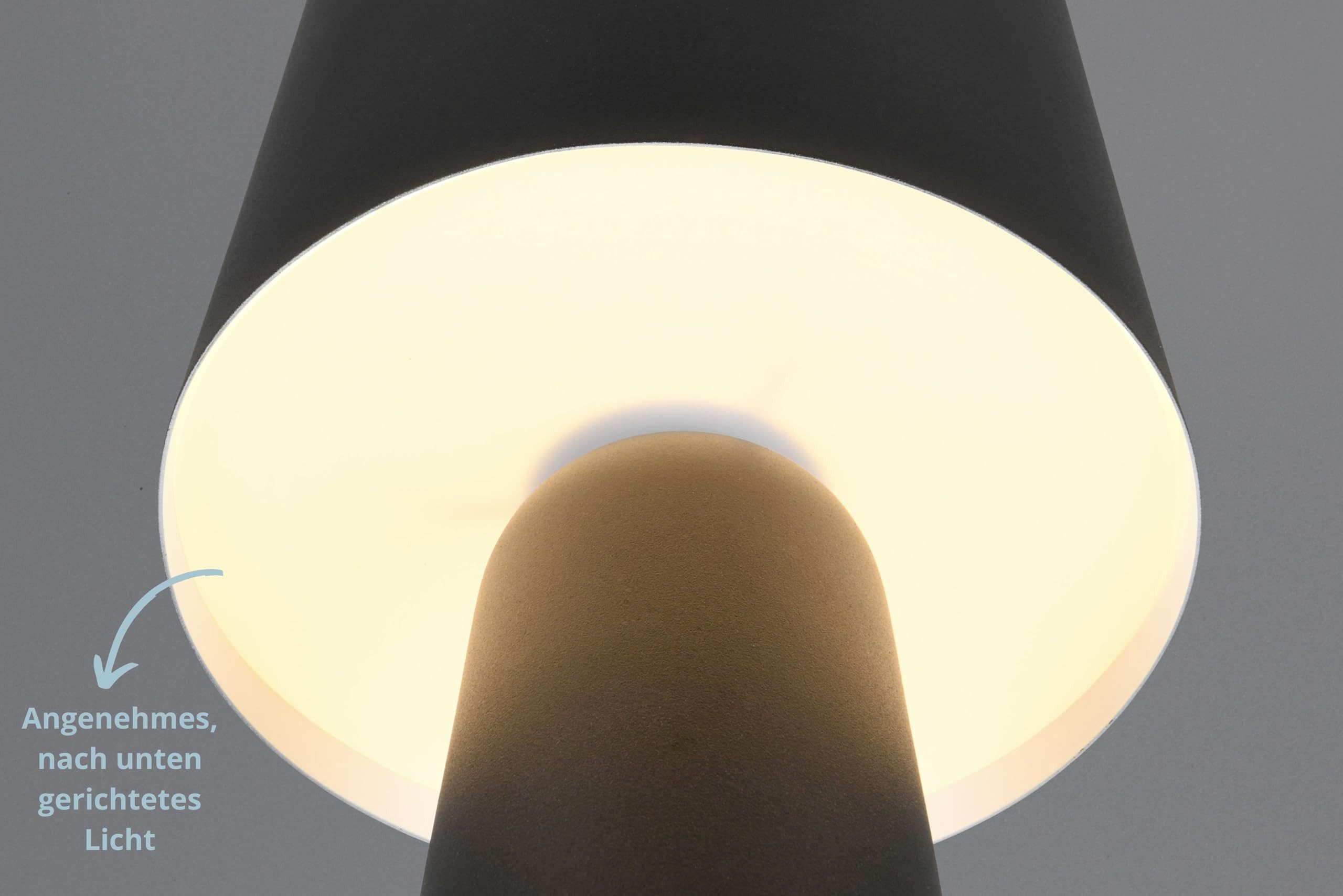 lightling Tischleuchte Hailey, ohne Leuchtmittel, mit Schnurschalter, IP20 Indoor, schwarz matt