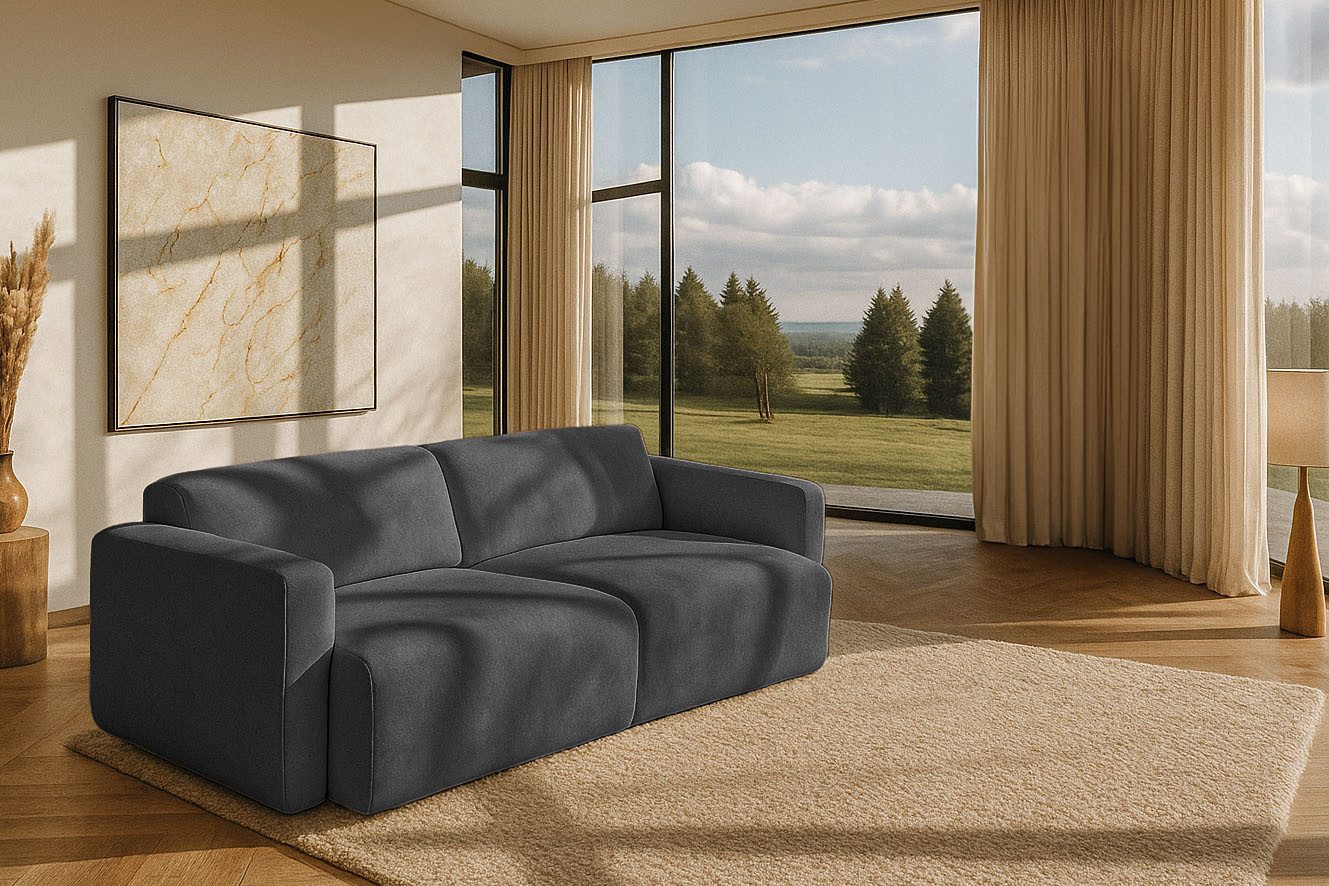 Home affaire 3-Sitzer Myrland, Breite 230 cm, Chenille, Easy Clean Stoff, mit Kaltschaum