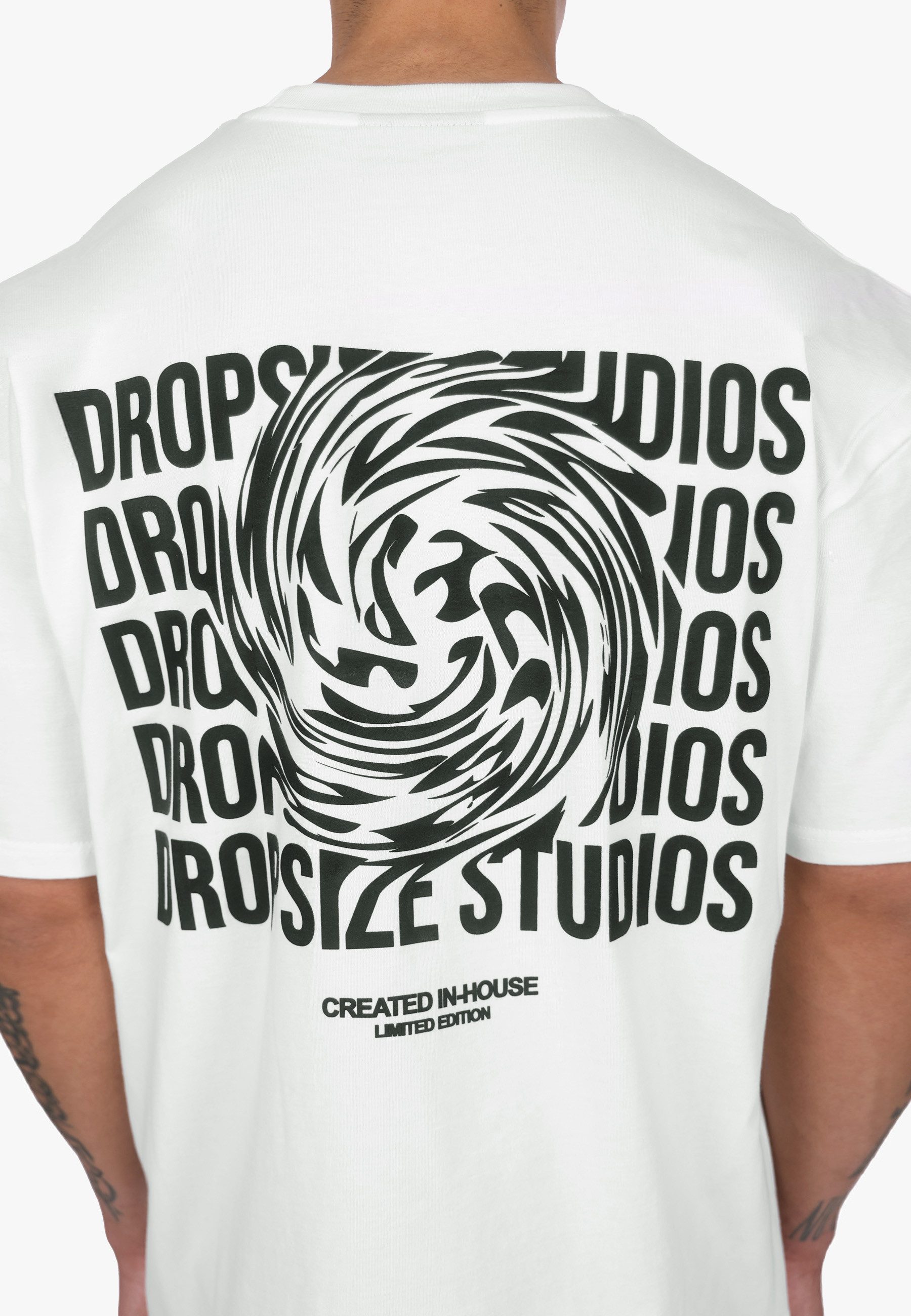 Dropsize T-Shirt Dropsize HEAVY OVERSIZE DROPSIZE STUDIOS SWIRL T-SHIRT (1-tlg)