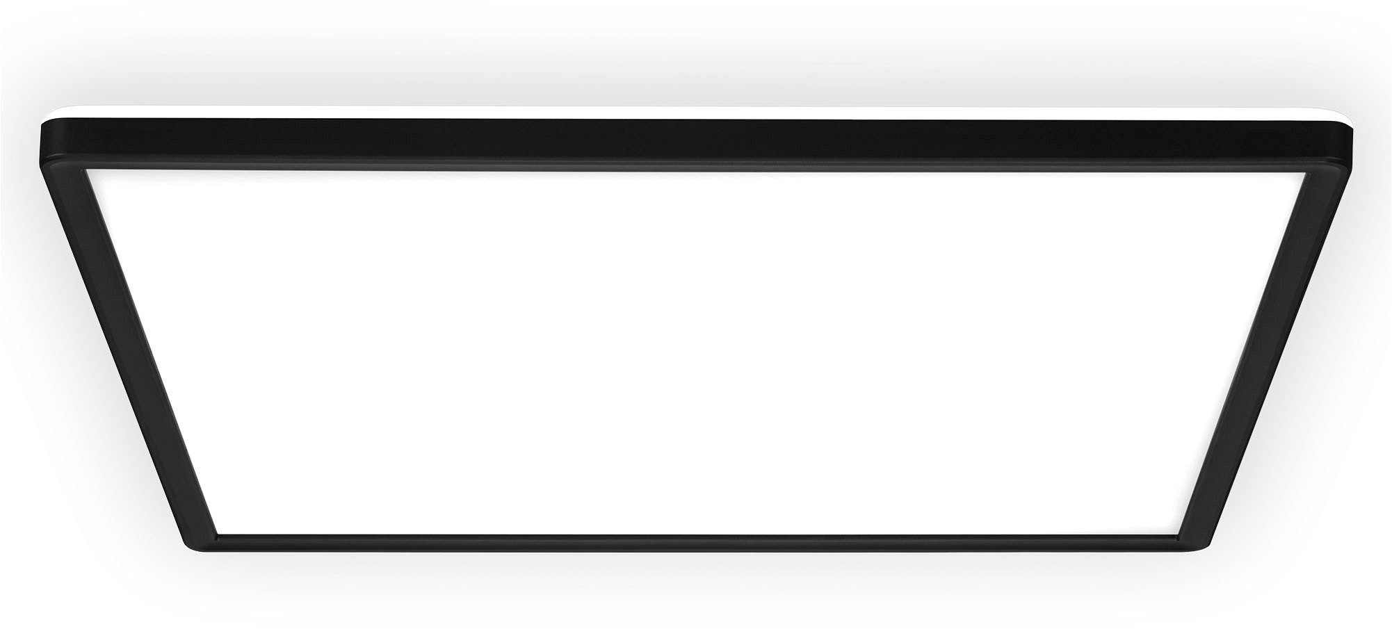 B.K.Licht LED Panel SHALLOW, LED fest integriert, Neutralweiß, 42x42x3 cm, Badlampe, Badezimmer, Küche, Wohnzimmer