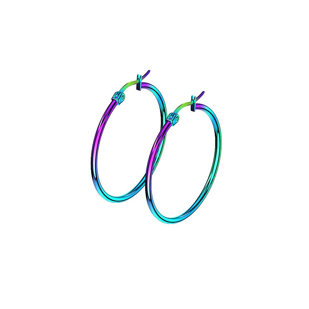 Taffstyle Paar Creolen Damen Ohrringe große Runde Creolen Elegante stilvolle Ohrhänger (Ohrringe Creolen Frauen Damen Schmuck Geschenke zum Geburtstag Weihnachten Valentinstag Muttertag)