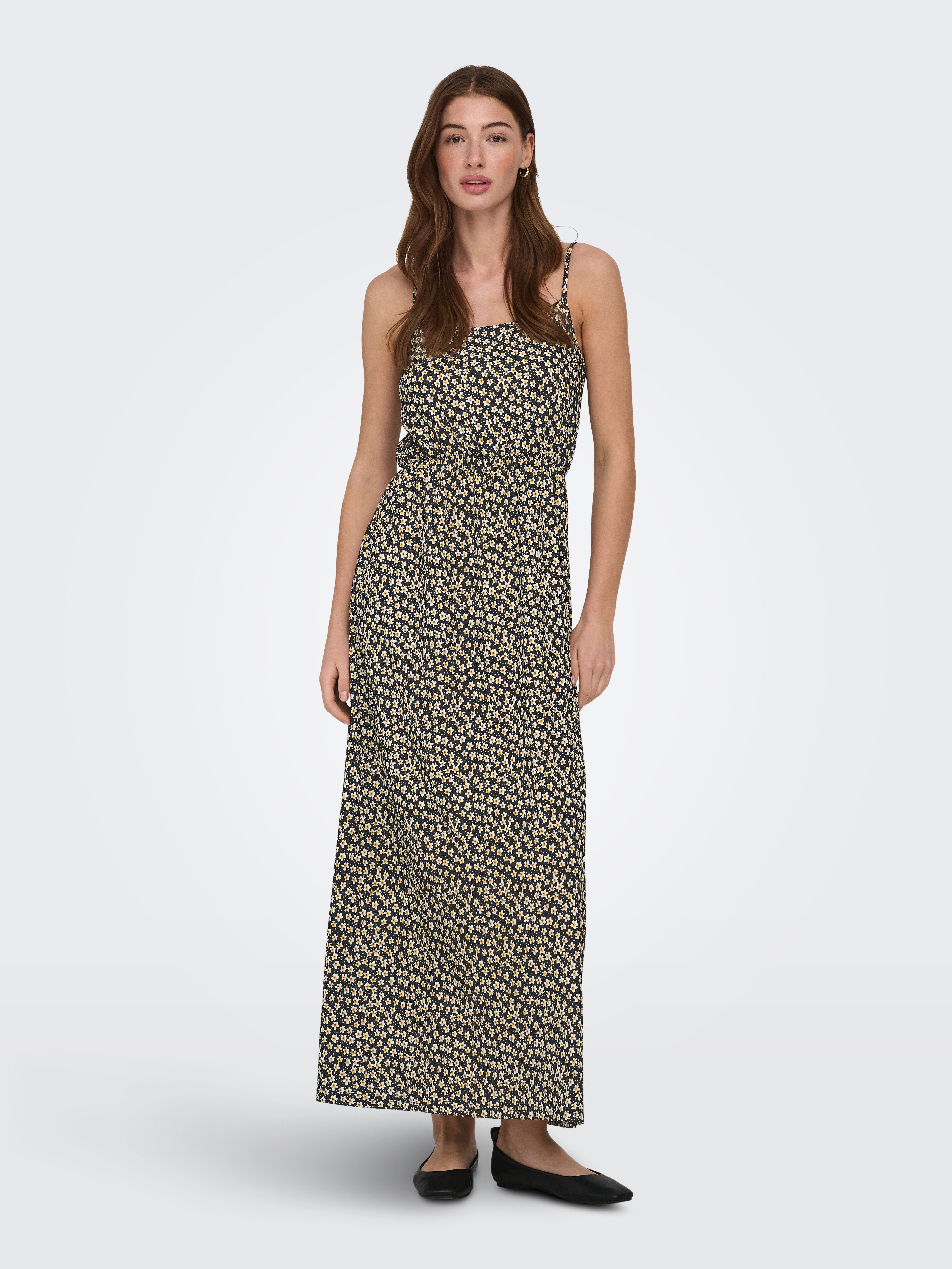 ONLY Maxikleid ONLALTA S/L LONG STRAP DRESS PNT ZLO