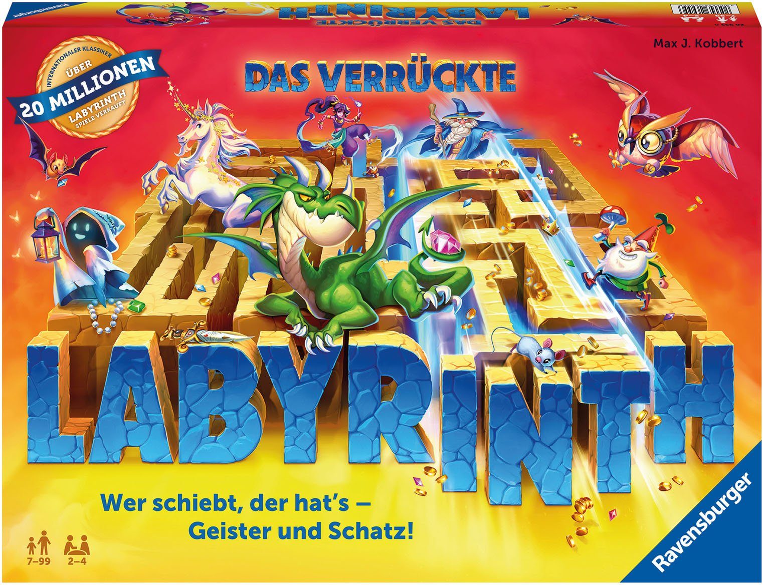 Ravensburger Spiel Das verrückte Labyrinth, Familienspiel, Made in Europe