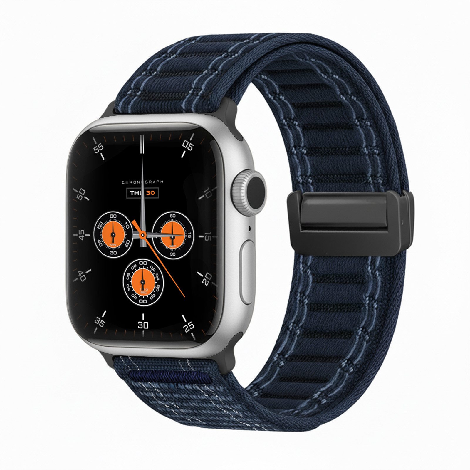 Tec-Expert Smartwatch-Armband für Apple Watch Series 2 42 mm Armband Ersatz Wechsel Band, Nylon Textil mit Magnetverschluss, stufenlos Verstellbar atmungsaktiv