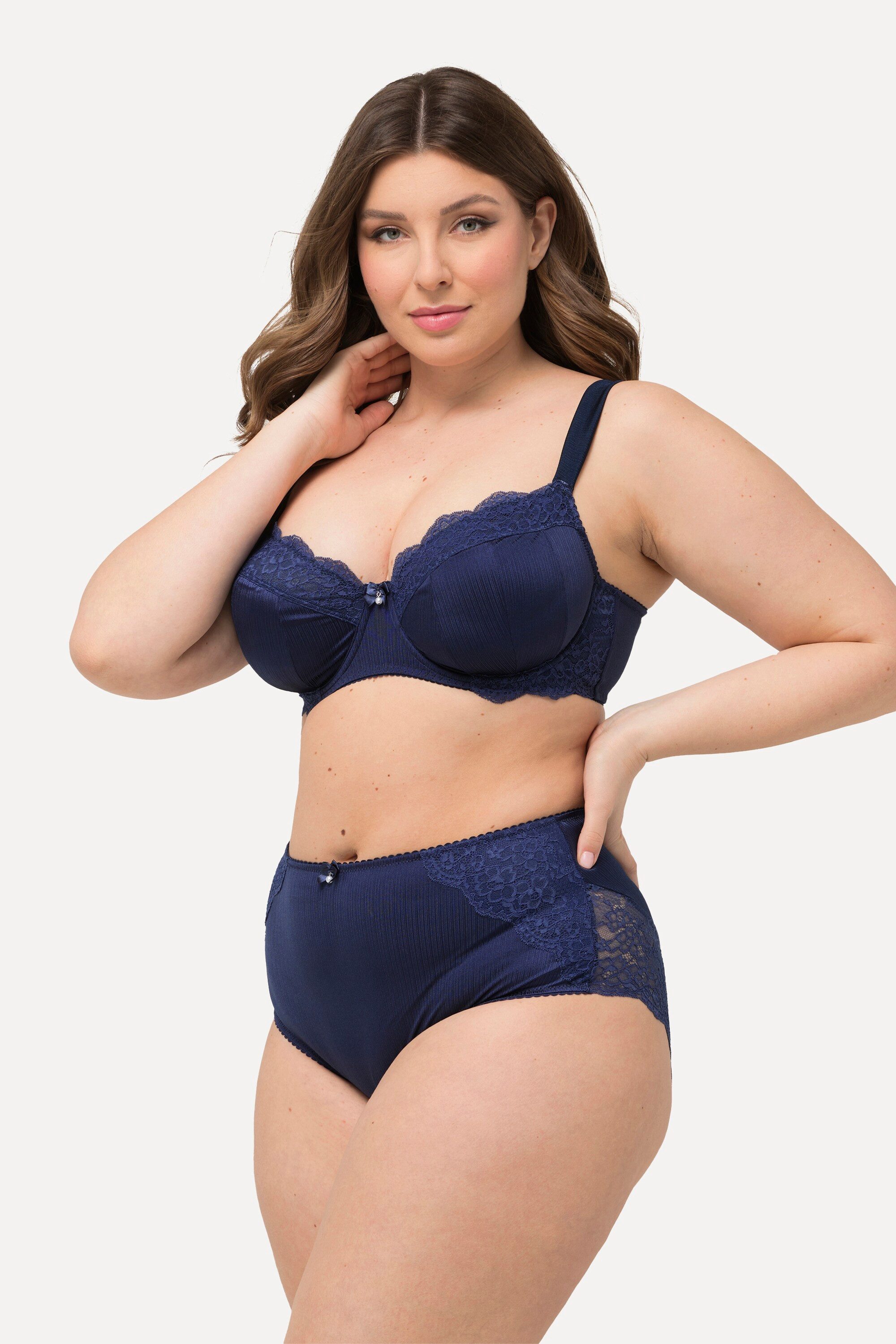 Slip Maxislip Satin Spitzen-Rückseite