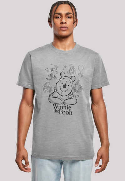 F4NT4STIC T-Shirt Disney Winnie Puuh Der Bär Collage Sketch