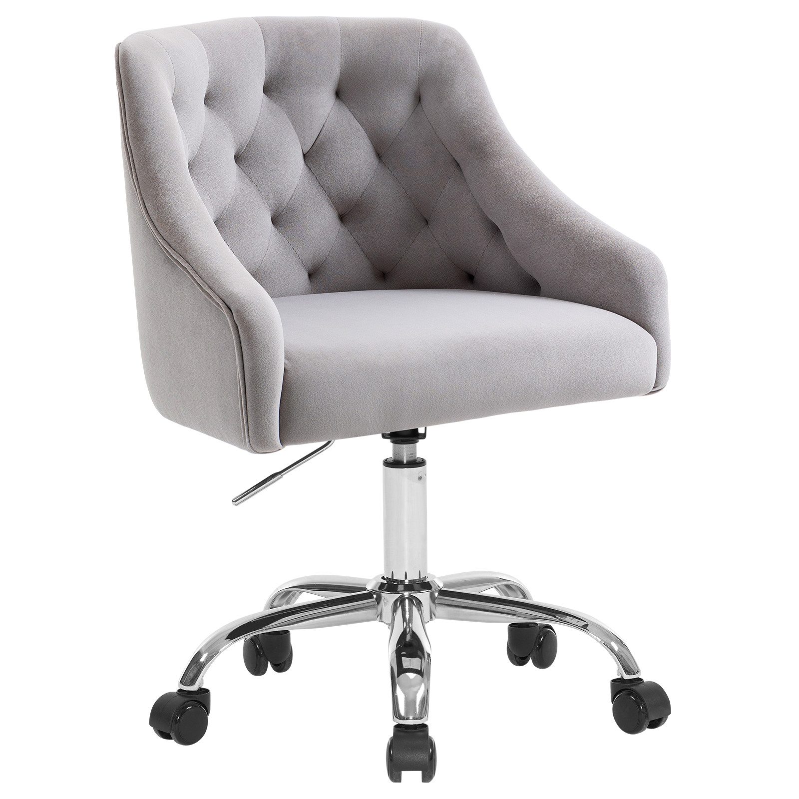 Fiximaster Polsterstuhl mit ergonomischer Rückenlehne, höhenverstellbarer Samt-Schminkstuhl (1 St), Drehstuhl und Bürostuhl, 360° drehbar