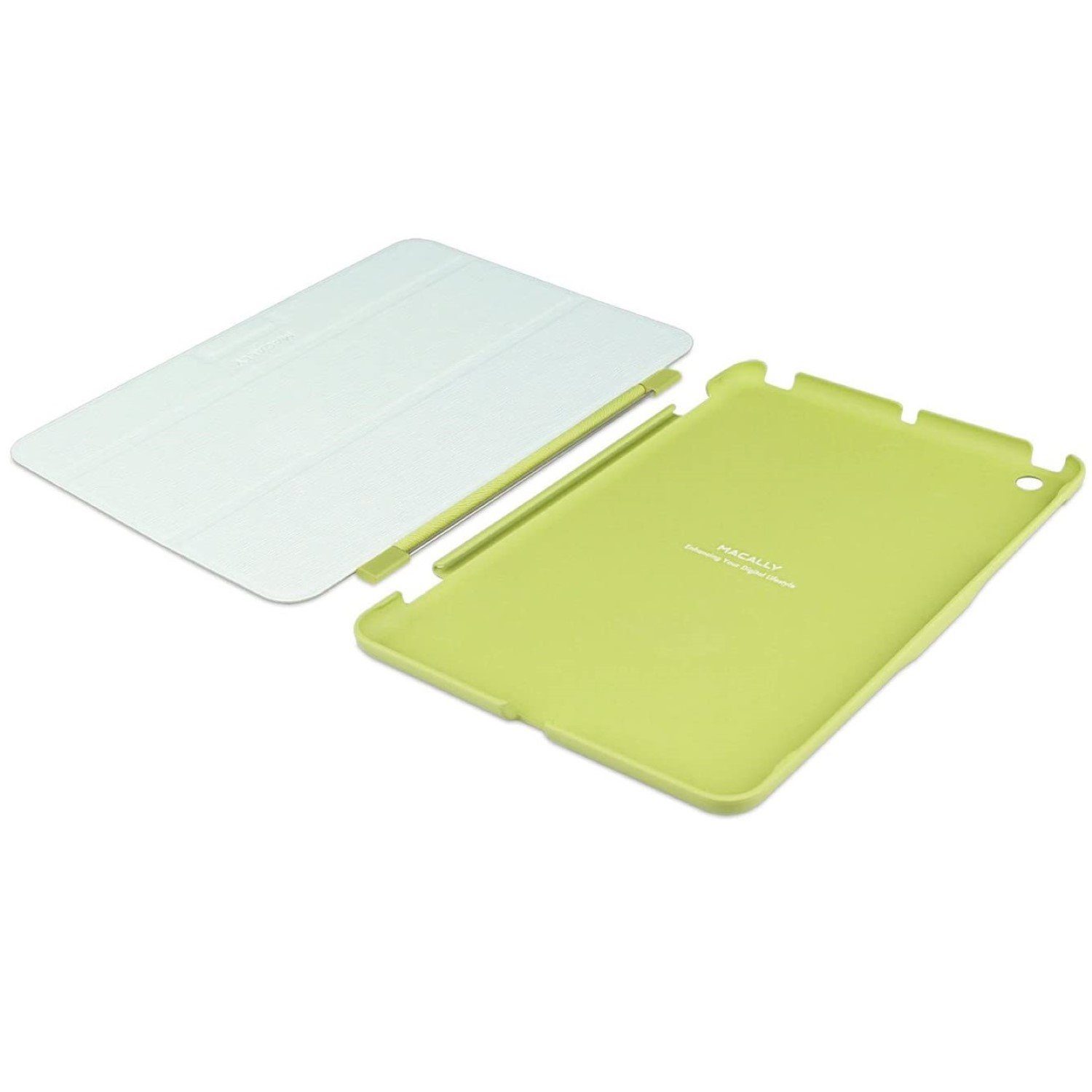 Macally Tablet-Hülle Klapp-Tasche Cover Ständer Schutz-Hülle Grün, Smart Folio für Apple iPad mini 1 2 3 Gen, Stand-Funktion, leicht