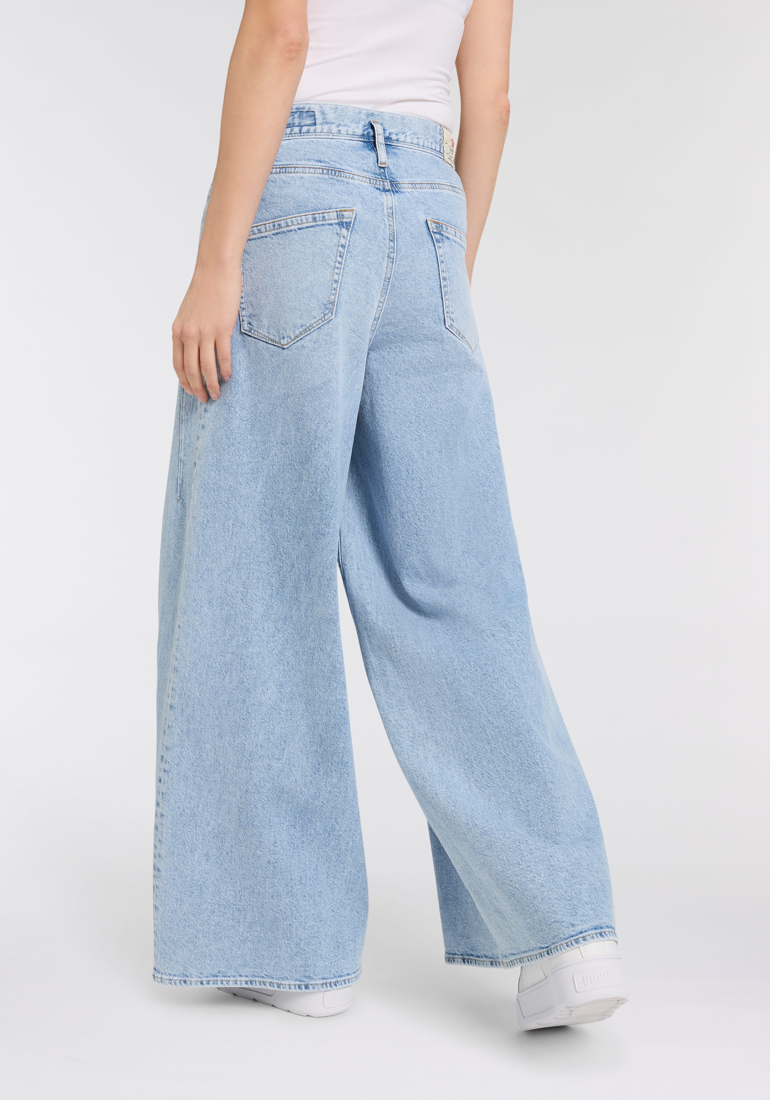 Herrlicher 5-Pocket-Jeans Shyra Palazzo Denim mit besonders weitem Bein günstig online kaufen