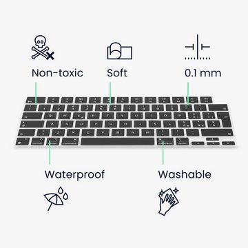 kwmobile Schutzfolie, Silikon Tastaturschutz QWERTY (Italienisch) für Apple MacBook Pro 16" (2021) A2485