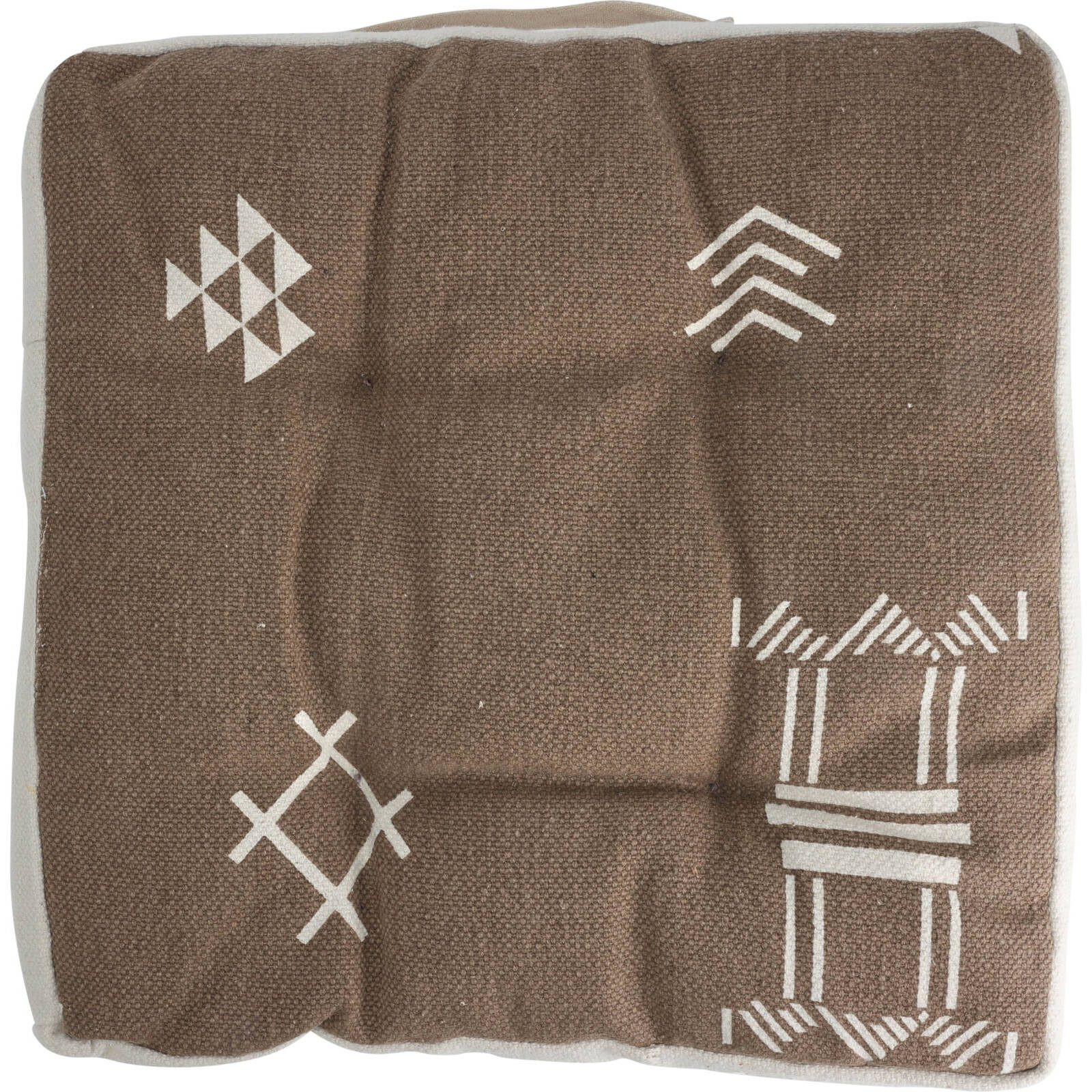 Home & styling collection Stuhlkissen Stuhlkissen, Baumwollbezug, ethnisches Muster, 40 x 40 x 6 cm
