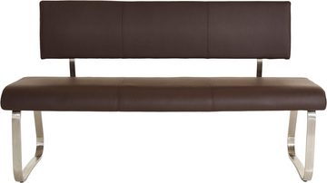 MCA furniture Polsterbank Arco, belastbar bis 280 Kg, Echtleder, in verschiedenen Breiten