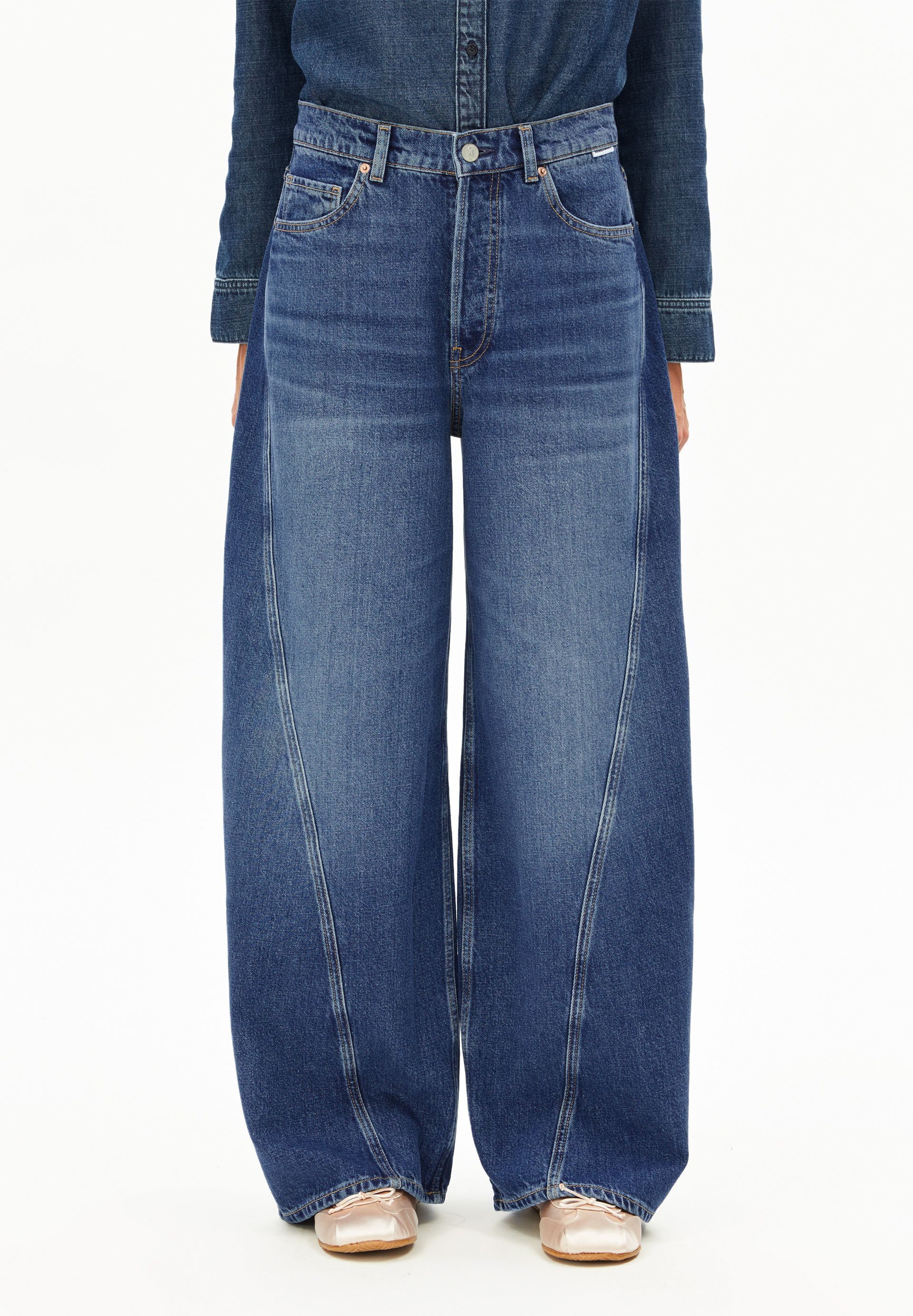 Armedangels Weite Jeans AALTHEA BARREL (Non-Stretch, Loose Fit) Mid waist