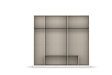 freiraum Drehtürenschrank Davoa in grau metallic / Eiche Artisan - 226x210x54 (BxHxT)