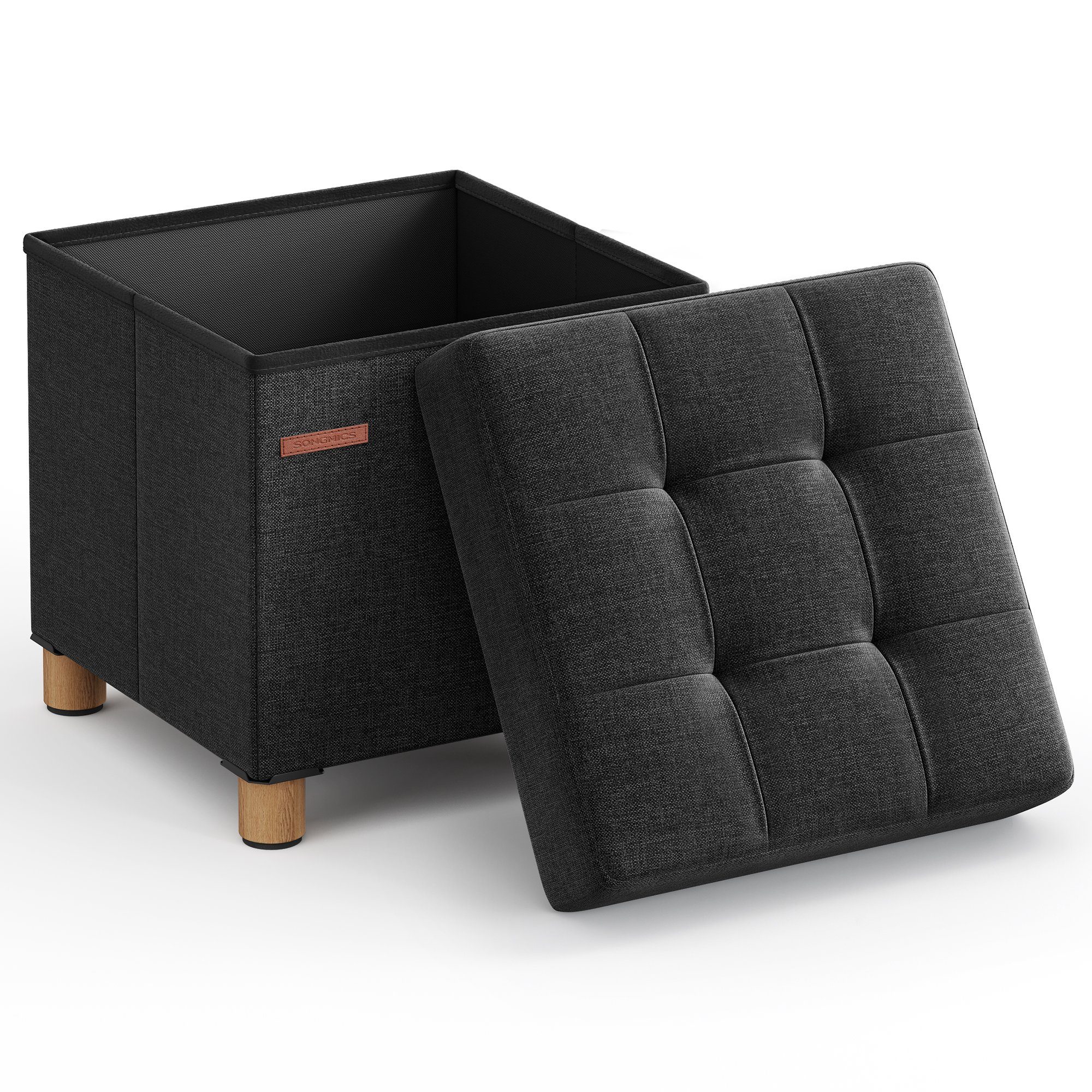 SONGMICS Sitzhocker, mit Stauraum, Schuhbank, klappbare Sitztruhe, Fußbank, günstig online kaufen