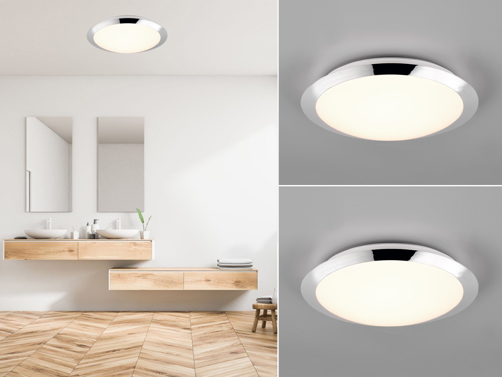 Dimmbare LED Wandlampen fürs Badezimmer in Weiß Deckenlampen Gäste WC geeignet 
