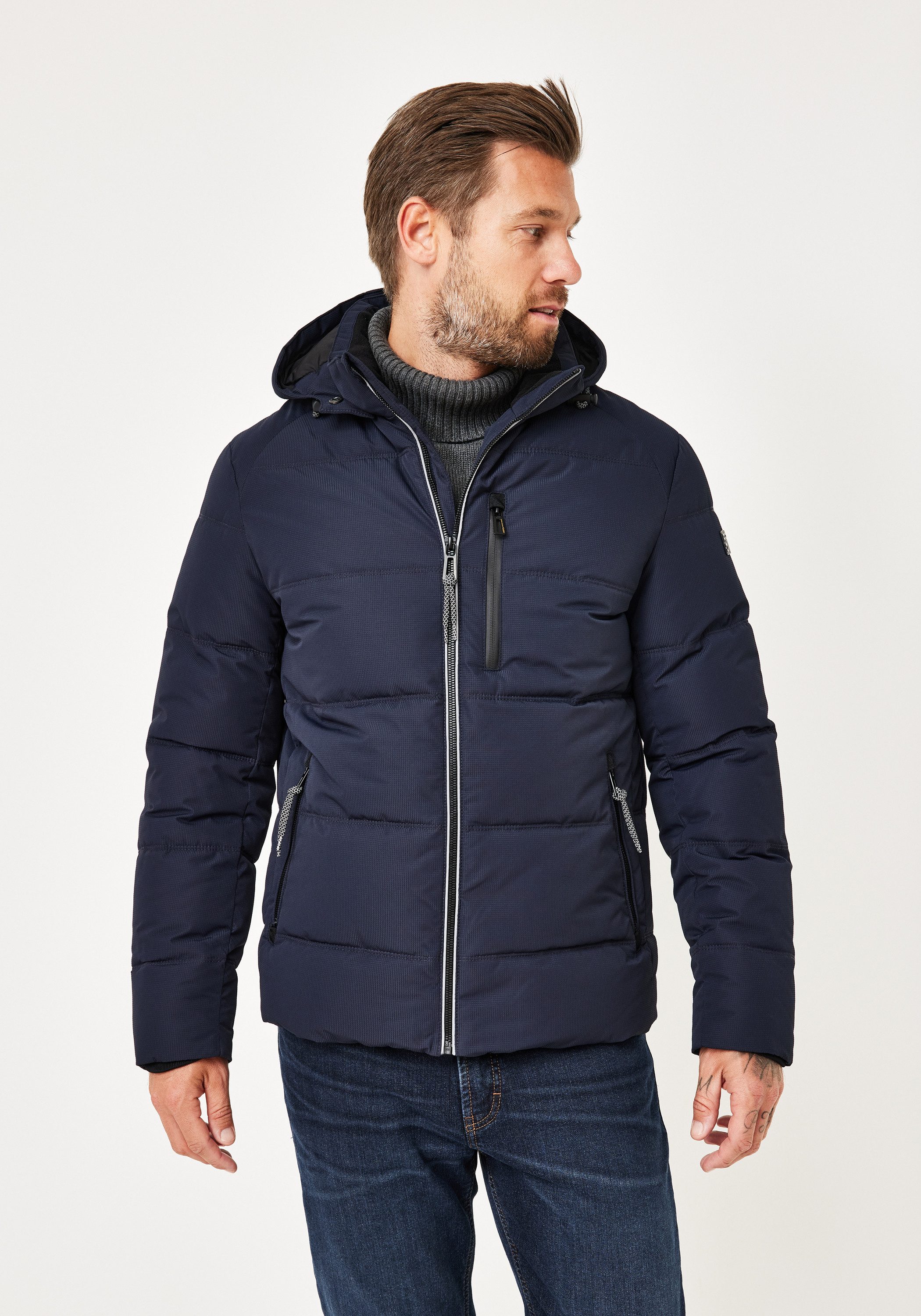 Redpoint Steppjacke OLIVER Gesteppte Übergangsjacke mit abnehmbarer Kapuze