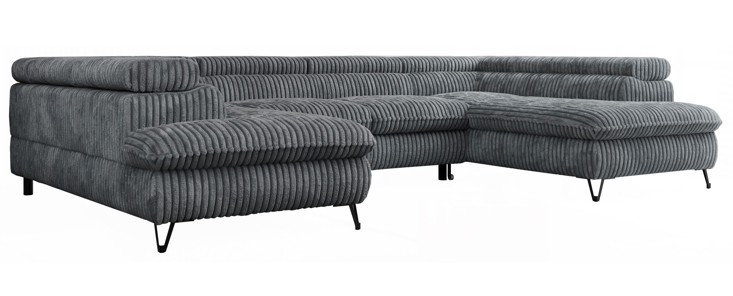 MKS MÖBEL Ecksofa PETER U, Set, Ecksofa U-Form, Wellenfedern, HR35-Schaum, günstig online kaufen