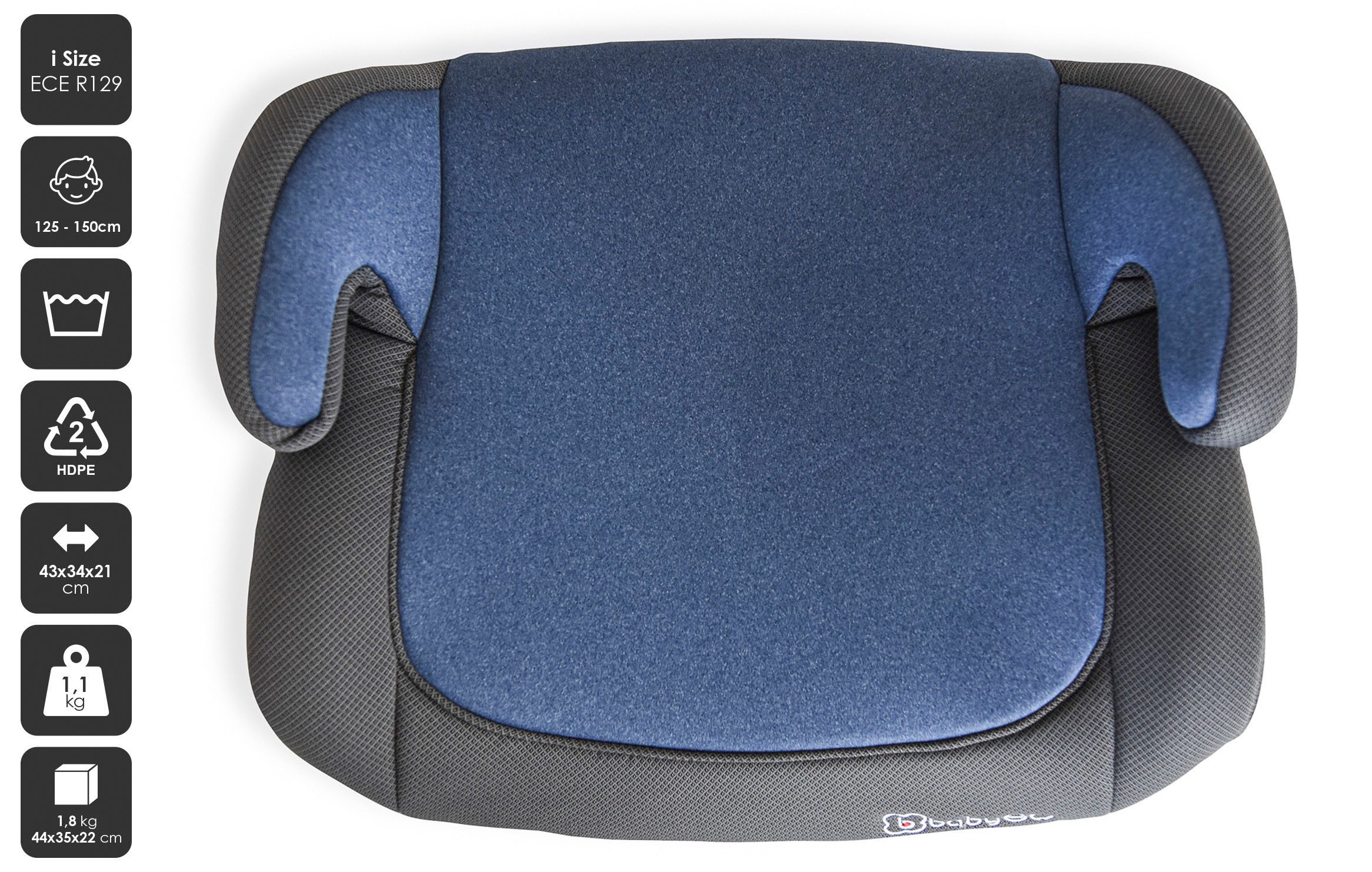 BabyGo Kindersitzerhöhung Booster I Size, 126-150 cm – Bild 5 von 5