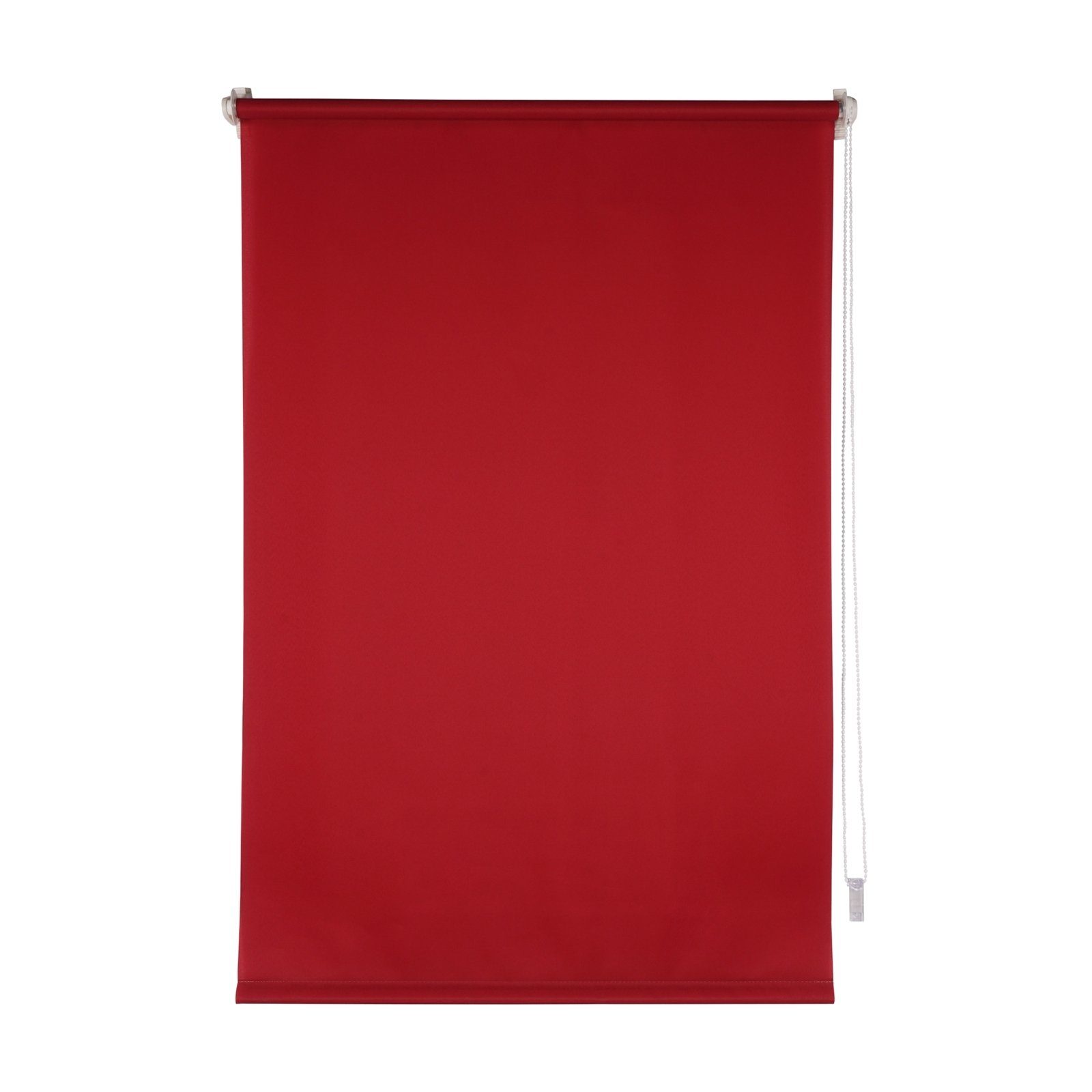 Doppelrollo Tageslichtrollo 80 x 150 Rot Marisol, HTI-Living, halbtransparent, ohne Bohren, Klemmfix, Klemmfix, Festmaß freihängend ohne Bohren Klemmfix