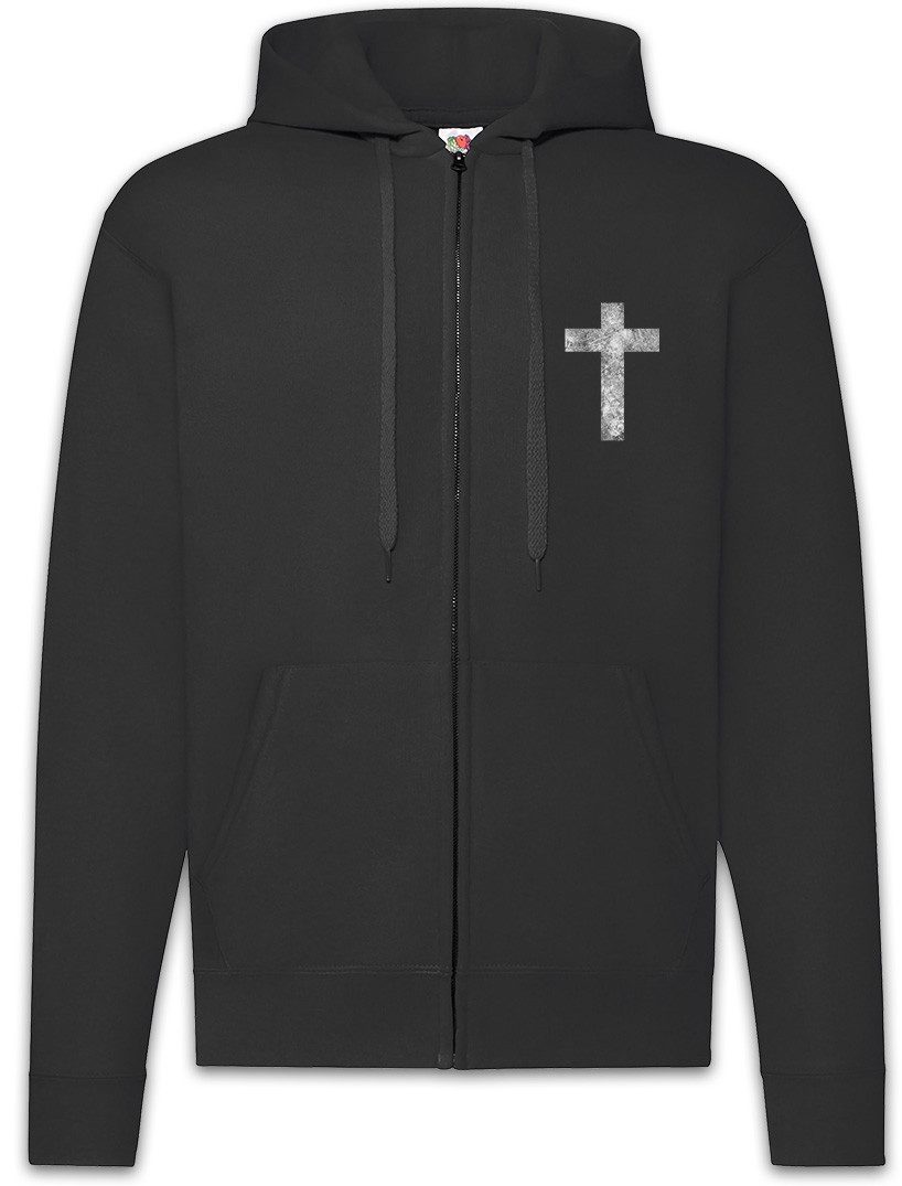 Urban Backwoods Sweatjacke Christian Cross II Zipper Hoodie Christliches Kreuz Jesus Messias INRI (1-tlg) Christ Christus Glaube Kirche