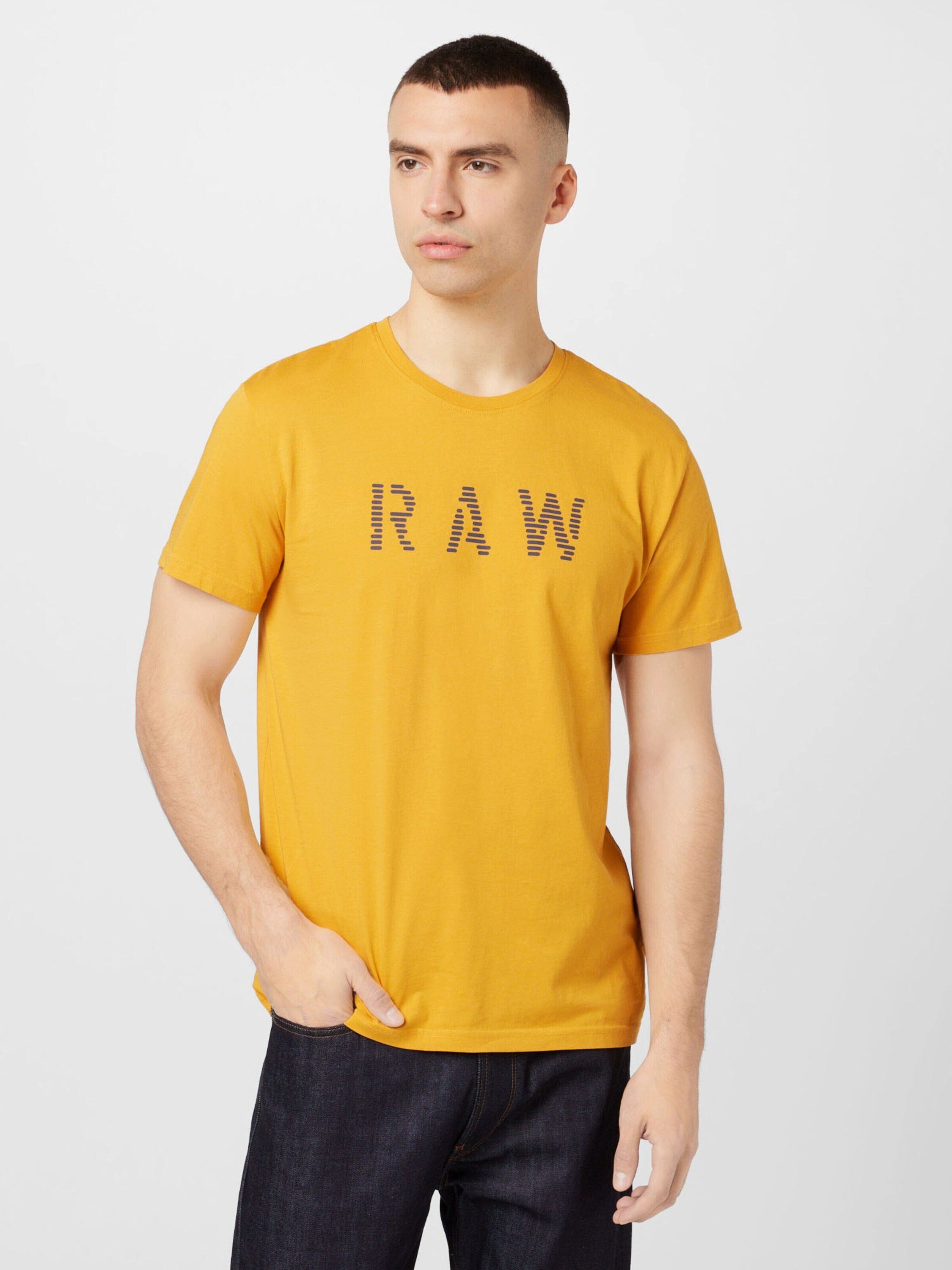 gelb T-Shirt G-Star (1-tlg) RAW