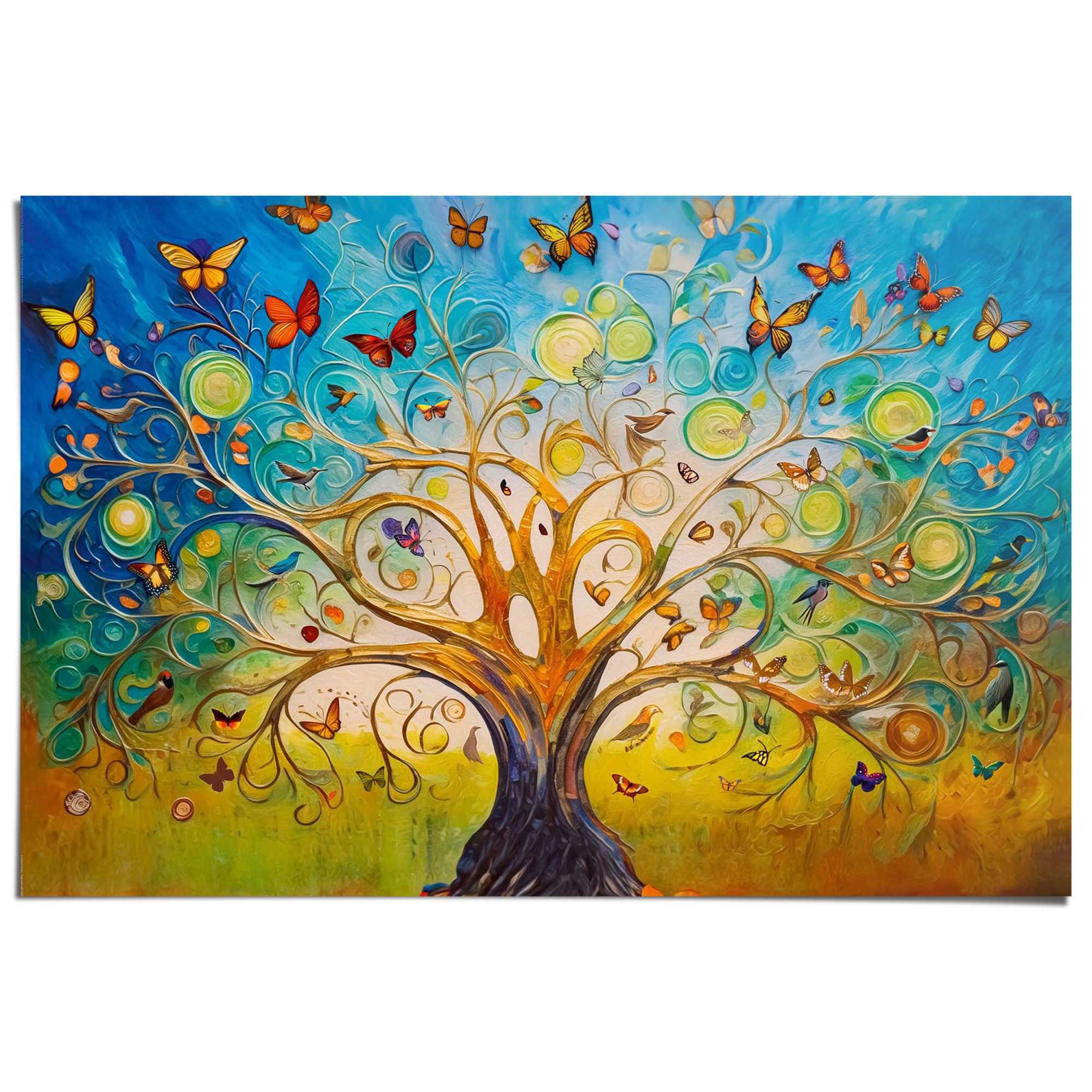 Reinders! Poster Colourful Tree of Life günstig online kaufen