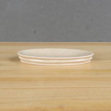 wohnfreuden Dekoschale Marmor Schale creme oval 16 cm, 1236