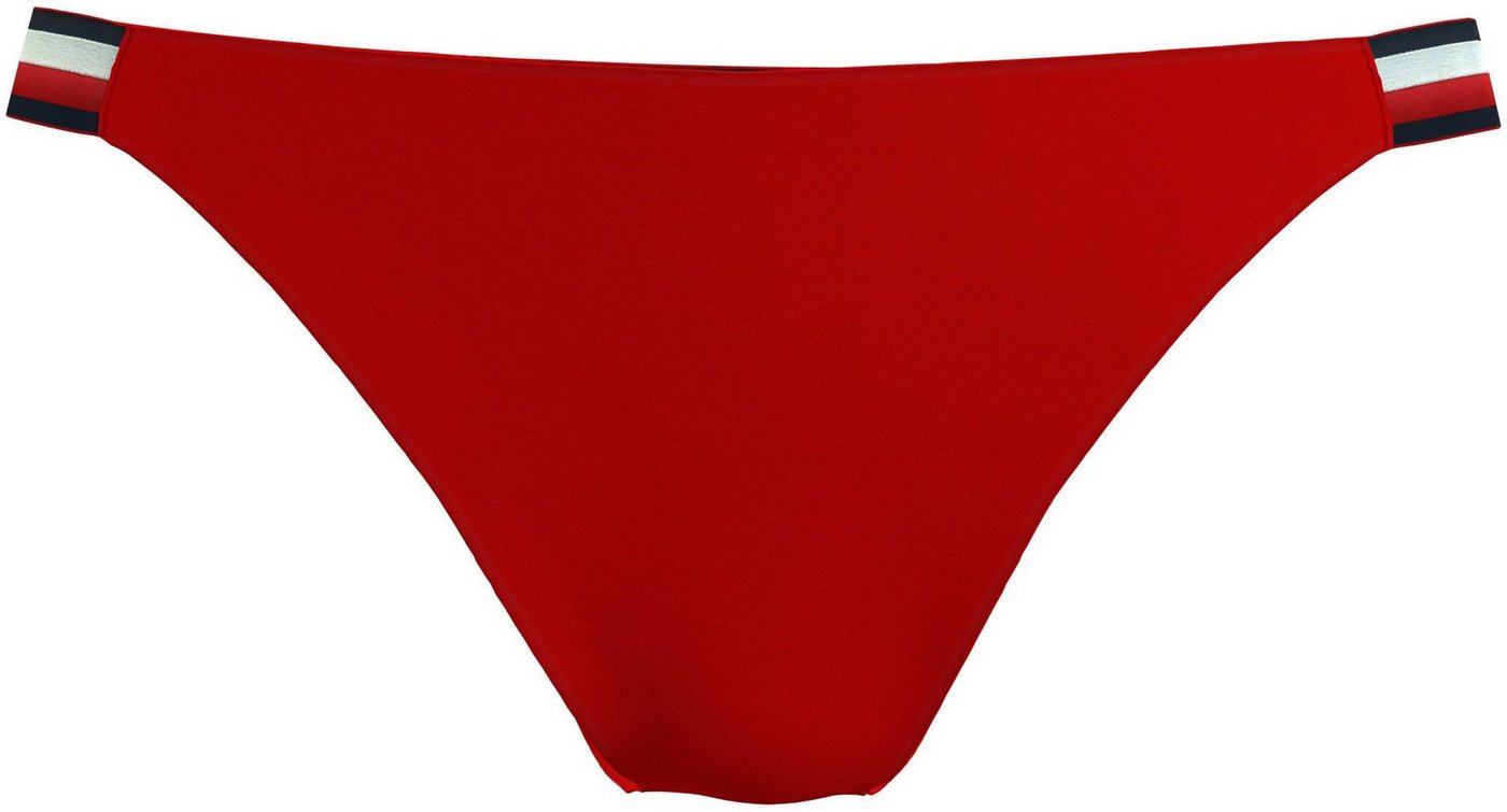 Tommy Hilfiger Swimwear Bikini Hose »Lucy«, mit getreiftem Bund Einsatz › rot  - Onlineshop OTTO